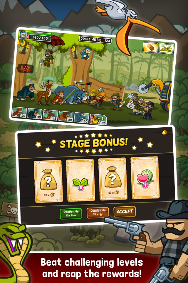 اسکرین شات 3 بازی Lumberwhack: Defend the Wild