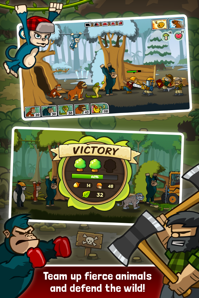 اسکرین شات 1 بازی Lumberwhack: Defend the Wild