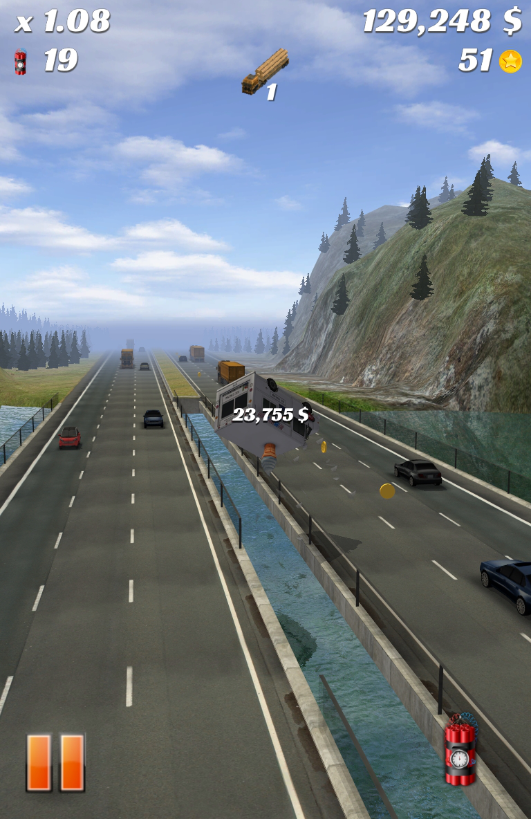 اسکرین شات 3 بازی Highway Crash Derby