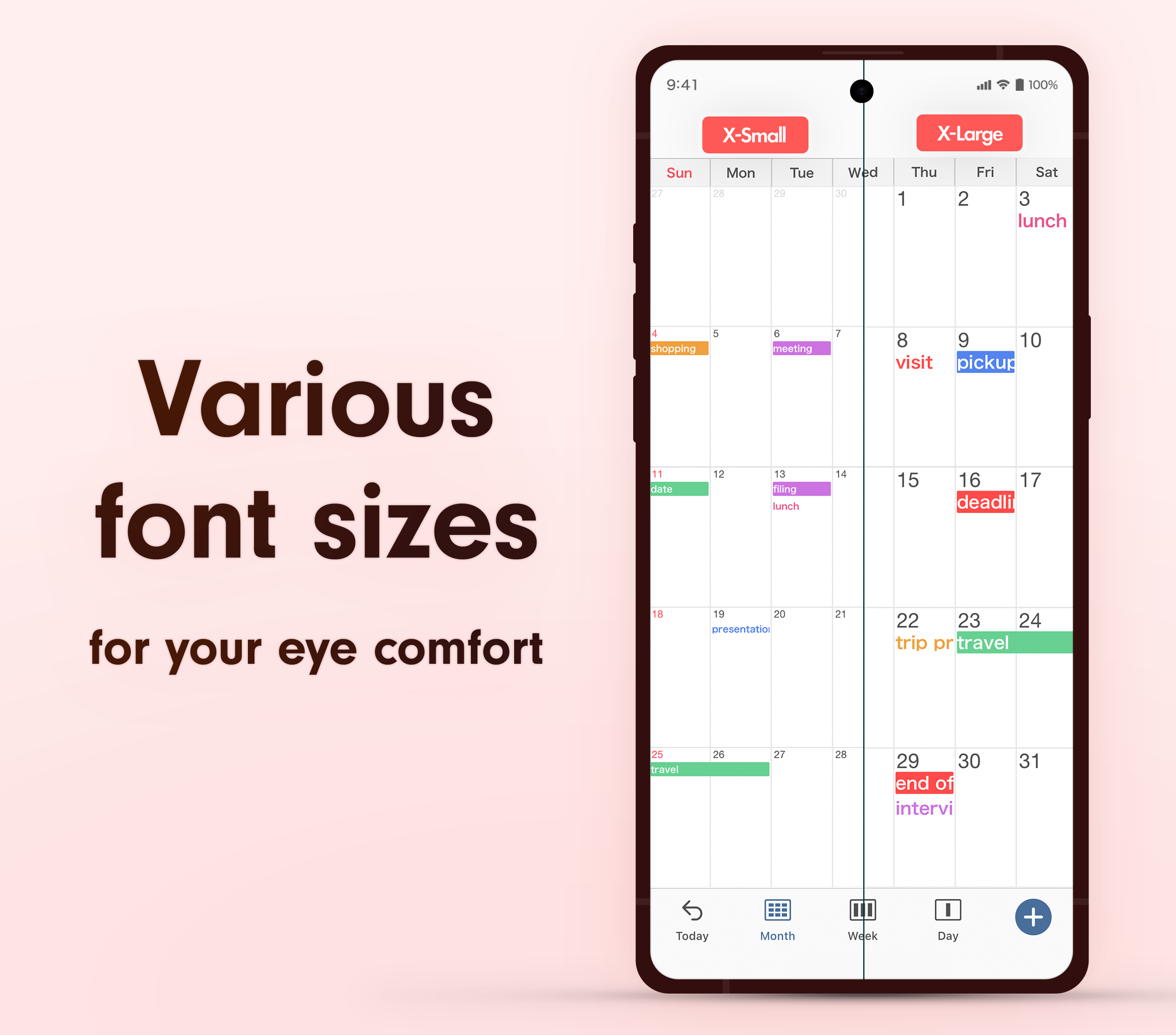اسکرین شات 7 برنامه Simple Calendar - easy planner