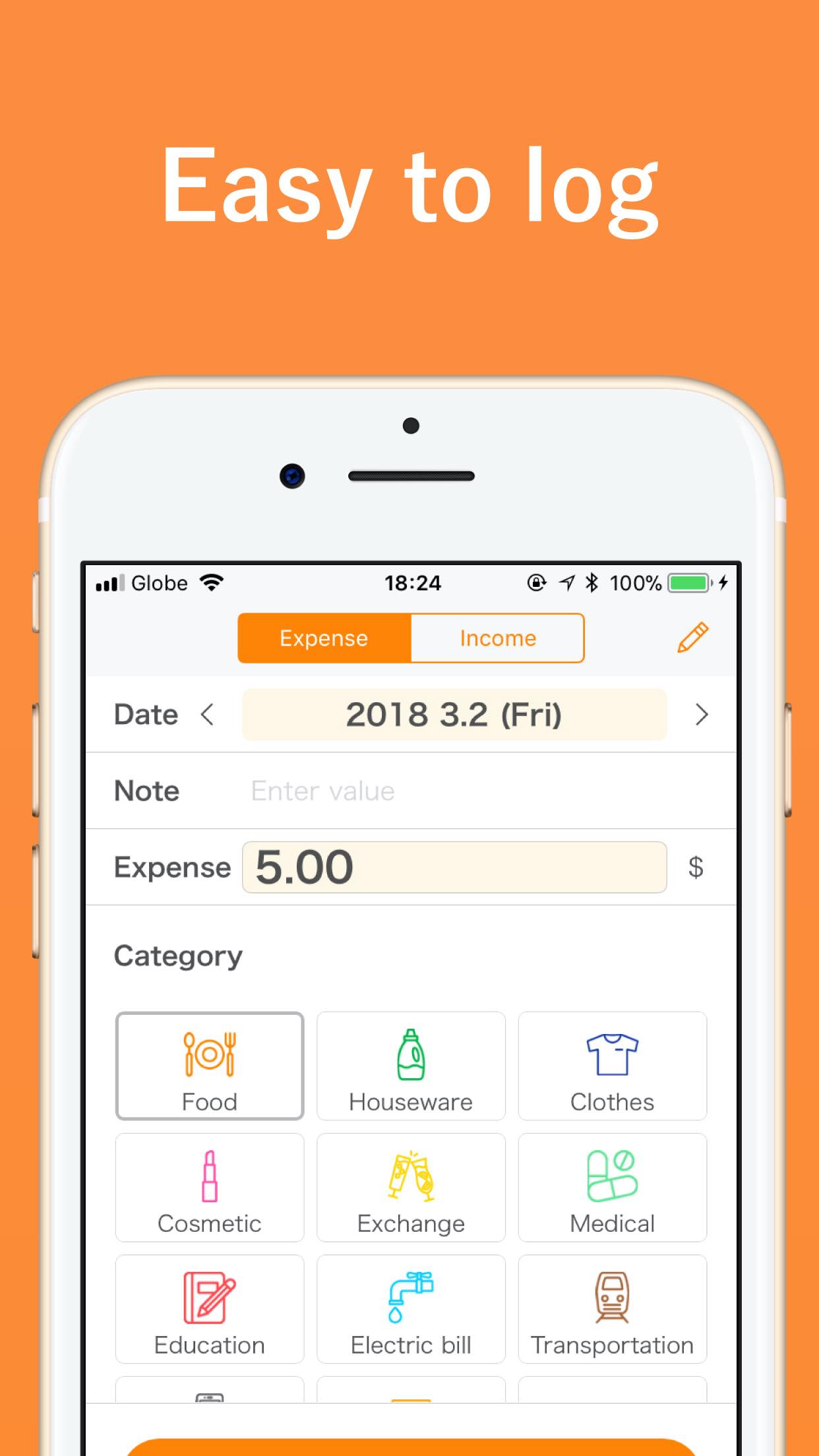 اسکرین شات 4 برنامه MoneyNote - Expense Manager