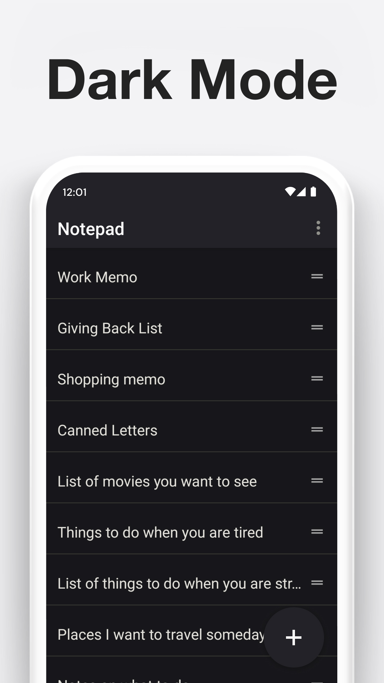اسکرین شات 5 برنامه Notepad - notes & memo app