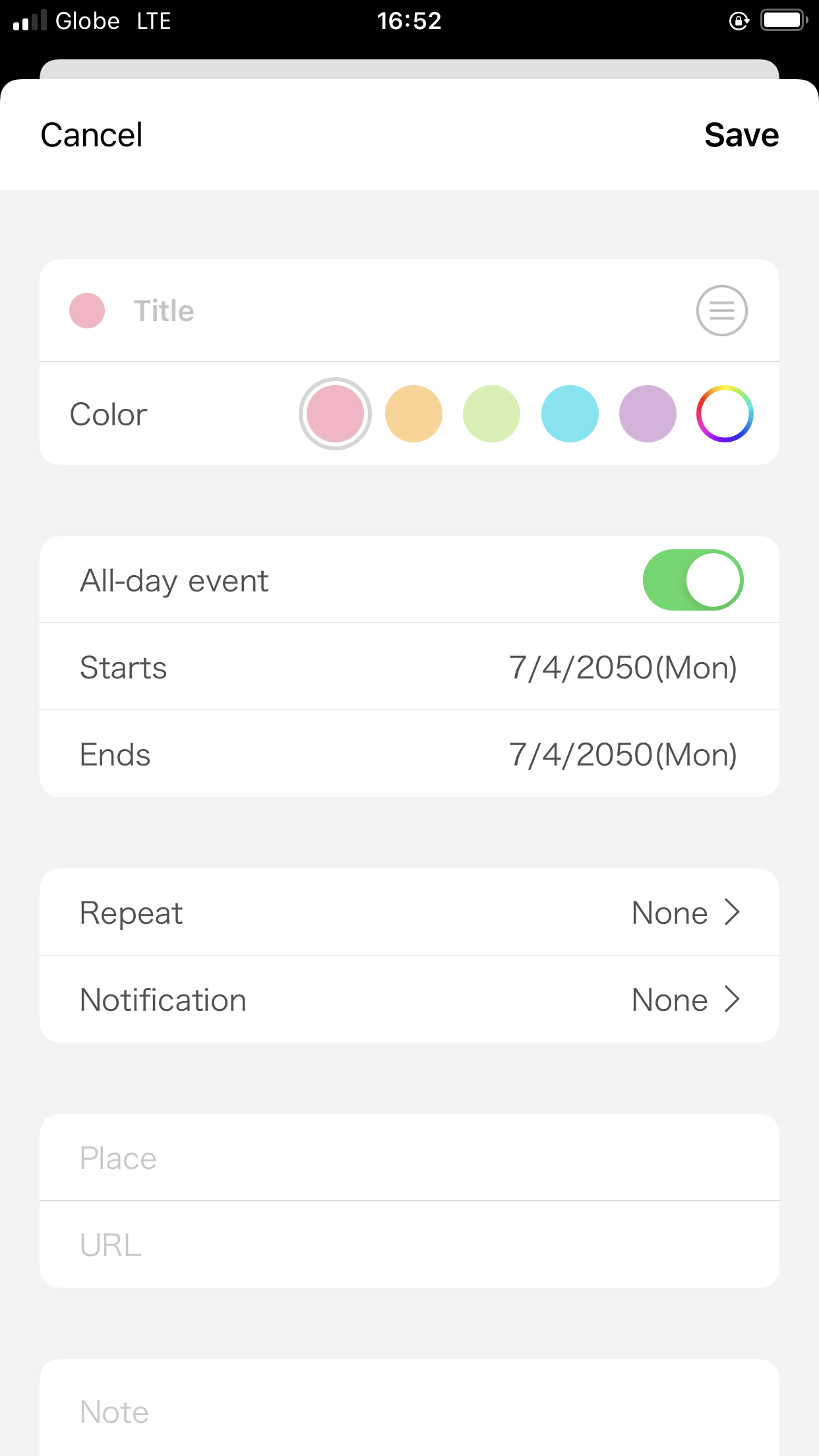 اسکرین شات 6 برنامه N Calendar: Planner, Schedule