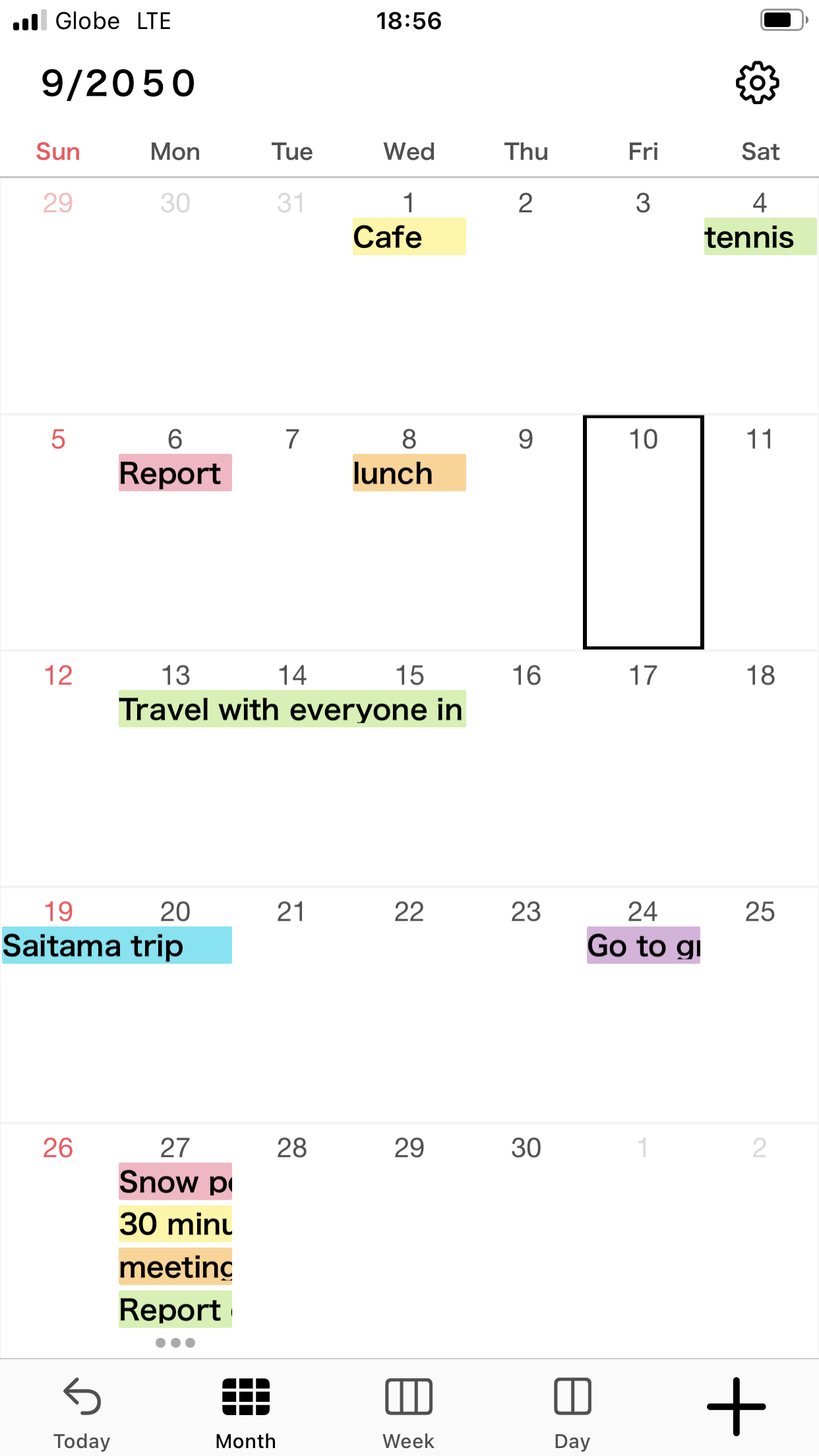 اسکرین شات 5 برنامه N Calendar: Planner, Schedule