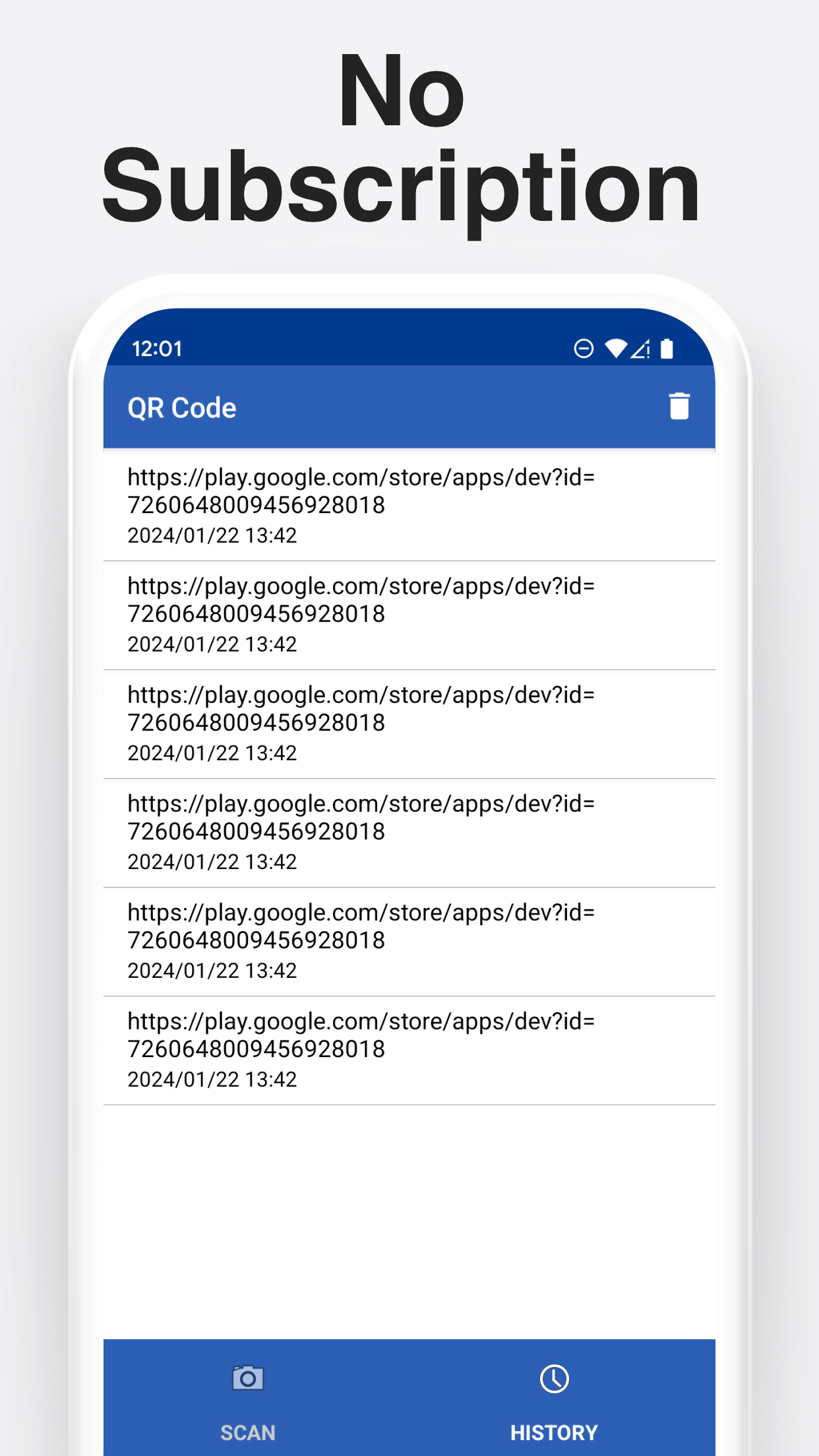 اسکرین شات 3 برنامه QR Code Reader - Barcode Scan