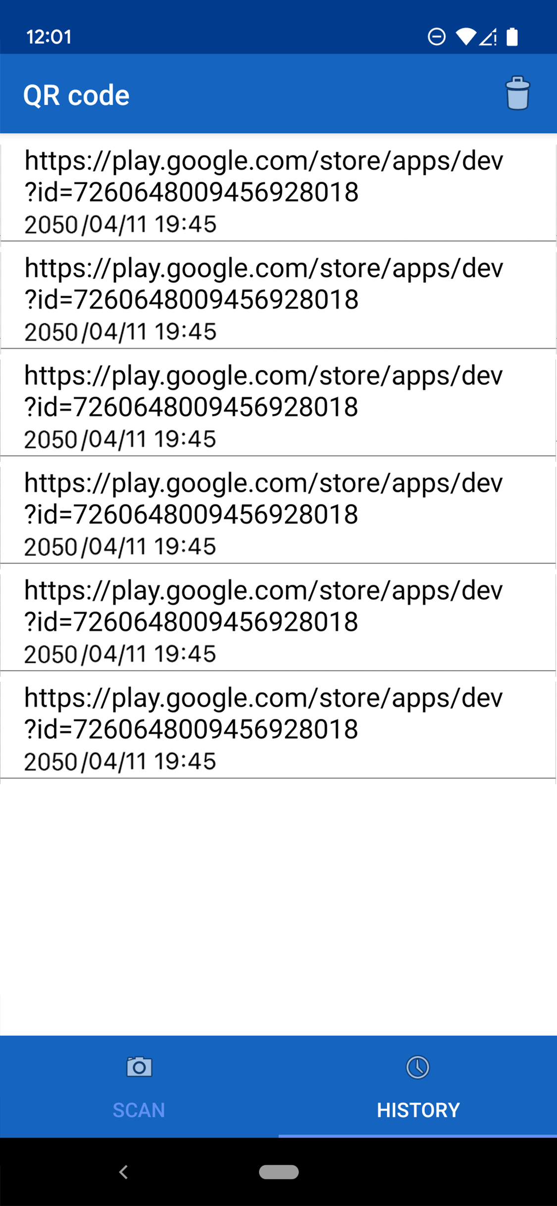 اسکرین شات 6 برنامه QR Code Reader - Barcode Scan