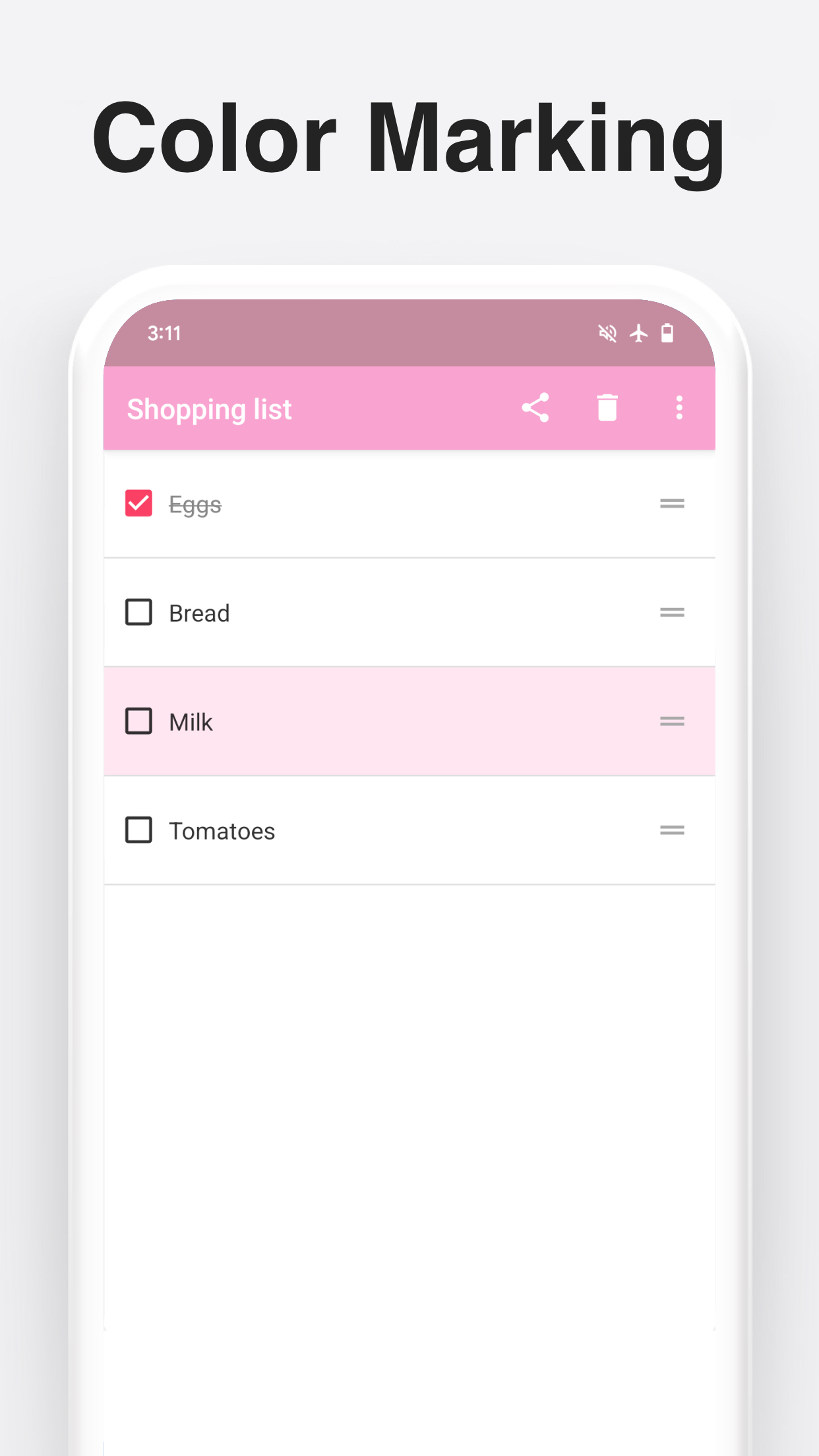 اسکرین شات 5 برنامه Shopping List: My Grocery List