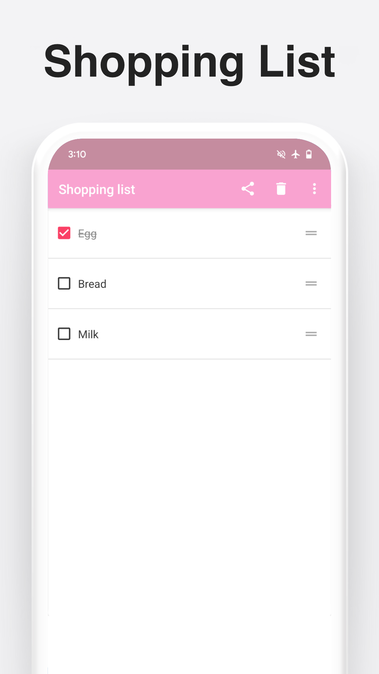 اسکرین شات 1 برنامه Shopping List: My Grocery List
