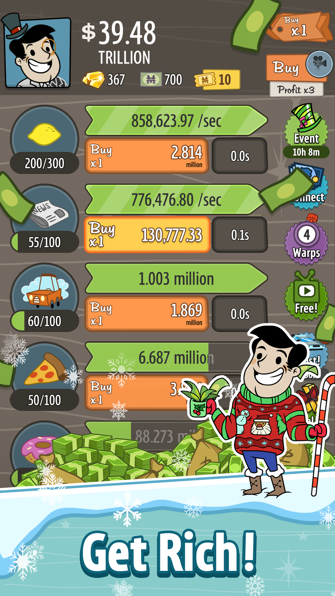اسکرین شات 2 بازی AdVenture Capitalist