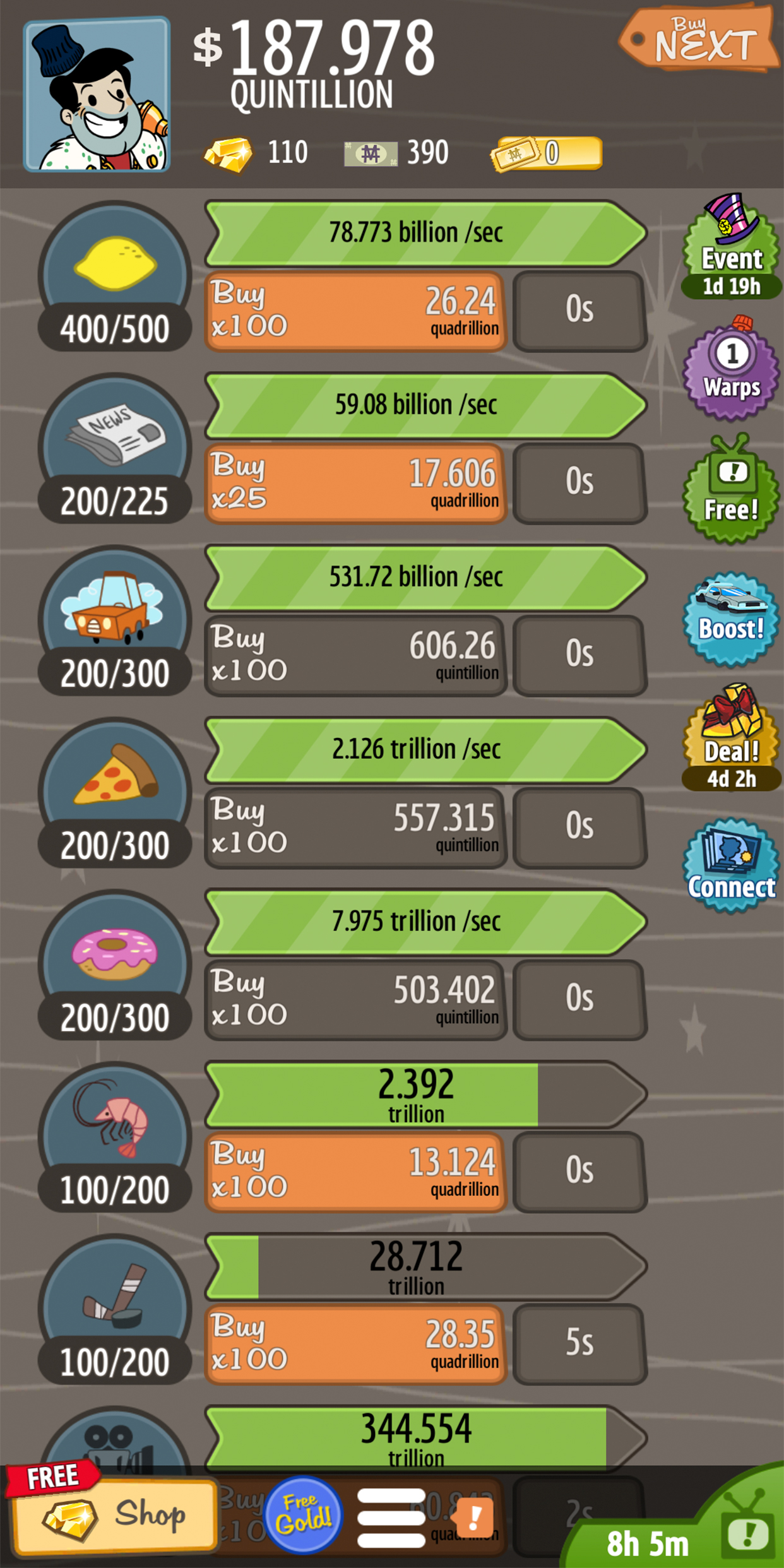 اسکرین شات 8 بازی AdVenture Capitalist