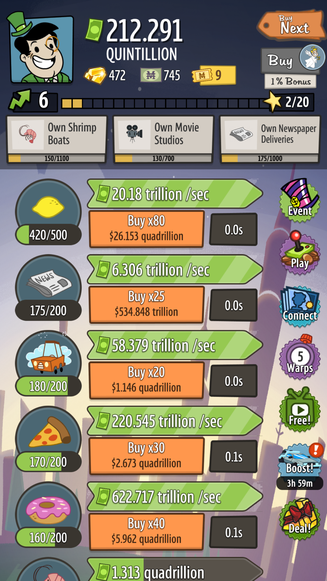 اسکرین شات 8 بازی AdVenture Capitalist