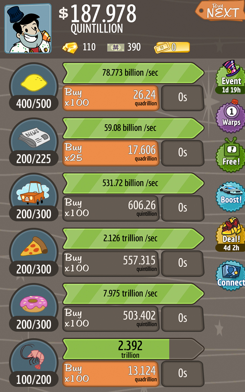 اسکرین شات 8 بازی AdVenture Capitalist