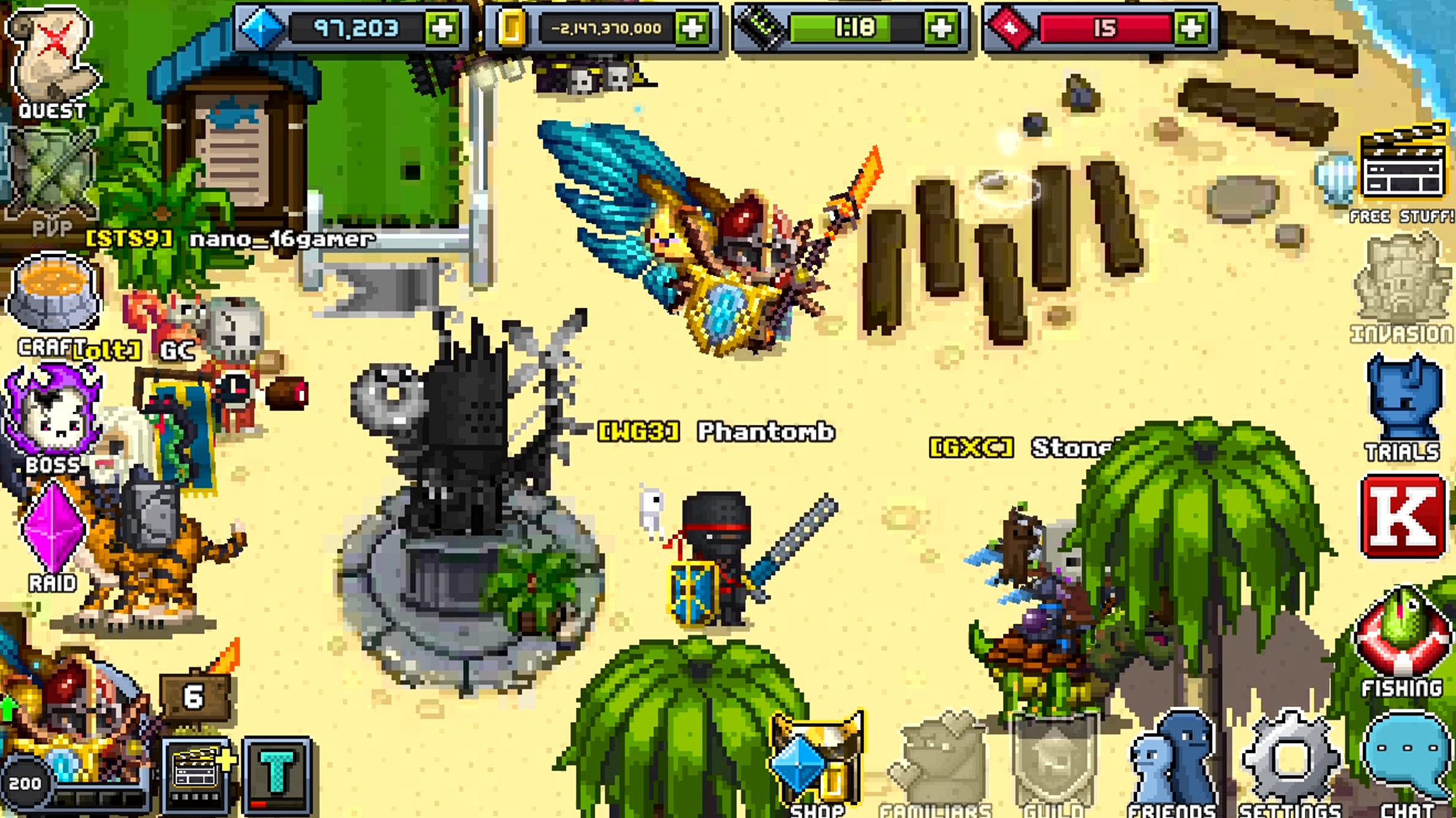 اسکرین شات 4 بازی Bit Heroes Quest: Pixel RPG