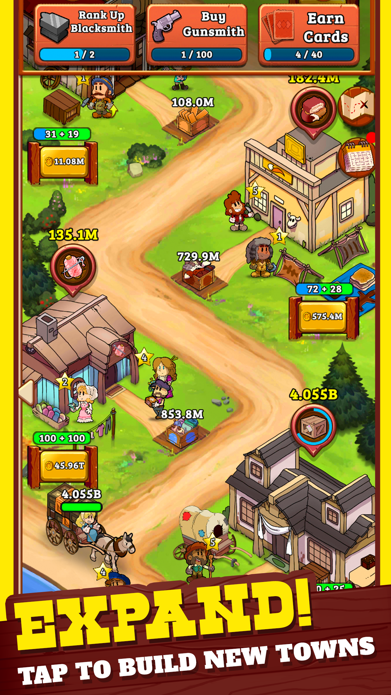اسکرین شات 2 بازی Idle Frontier: Tap Town Tycoon