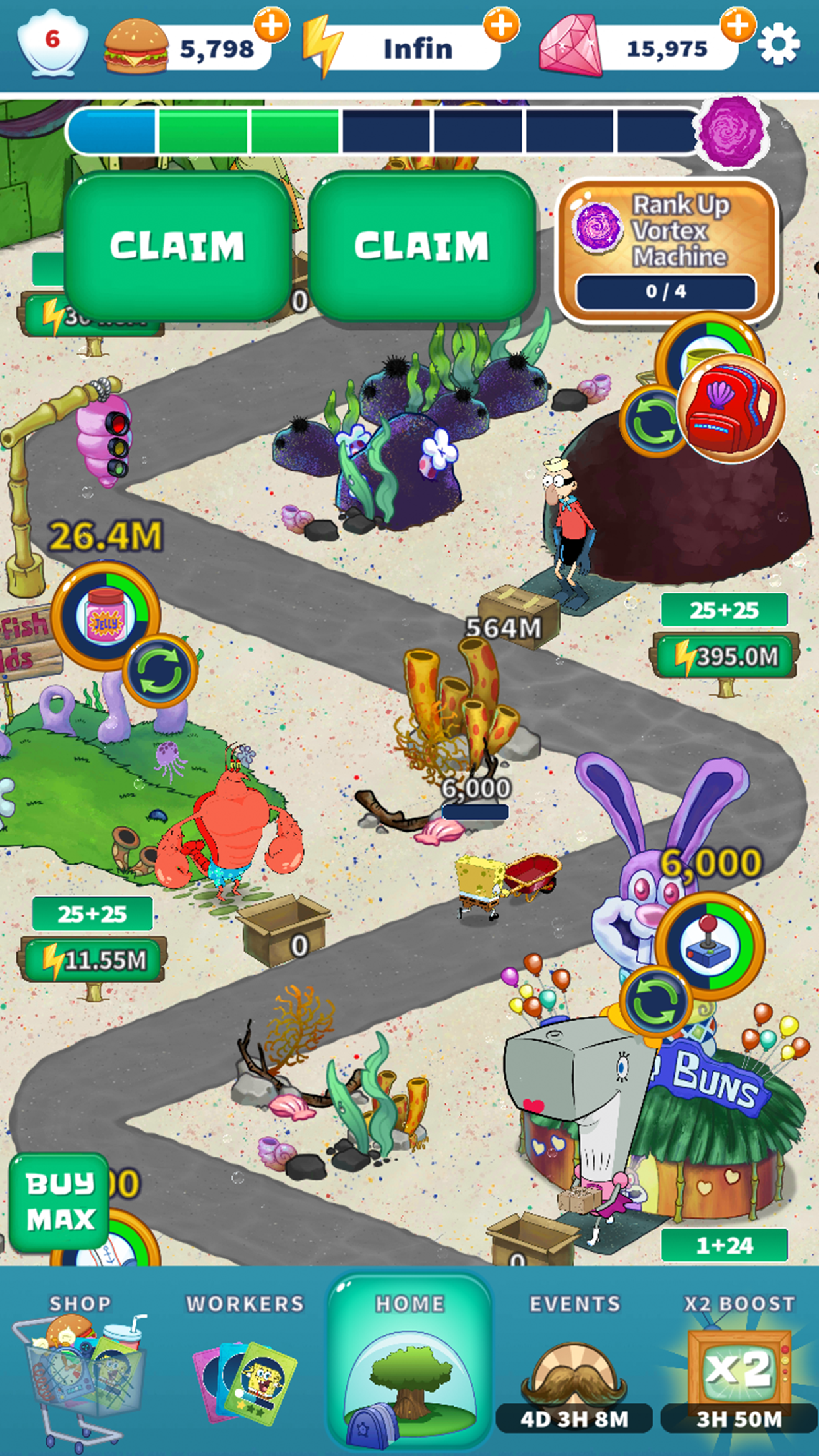 اسکرین شات 5 بازی SpongeBob’s Idle Adventures