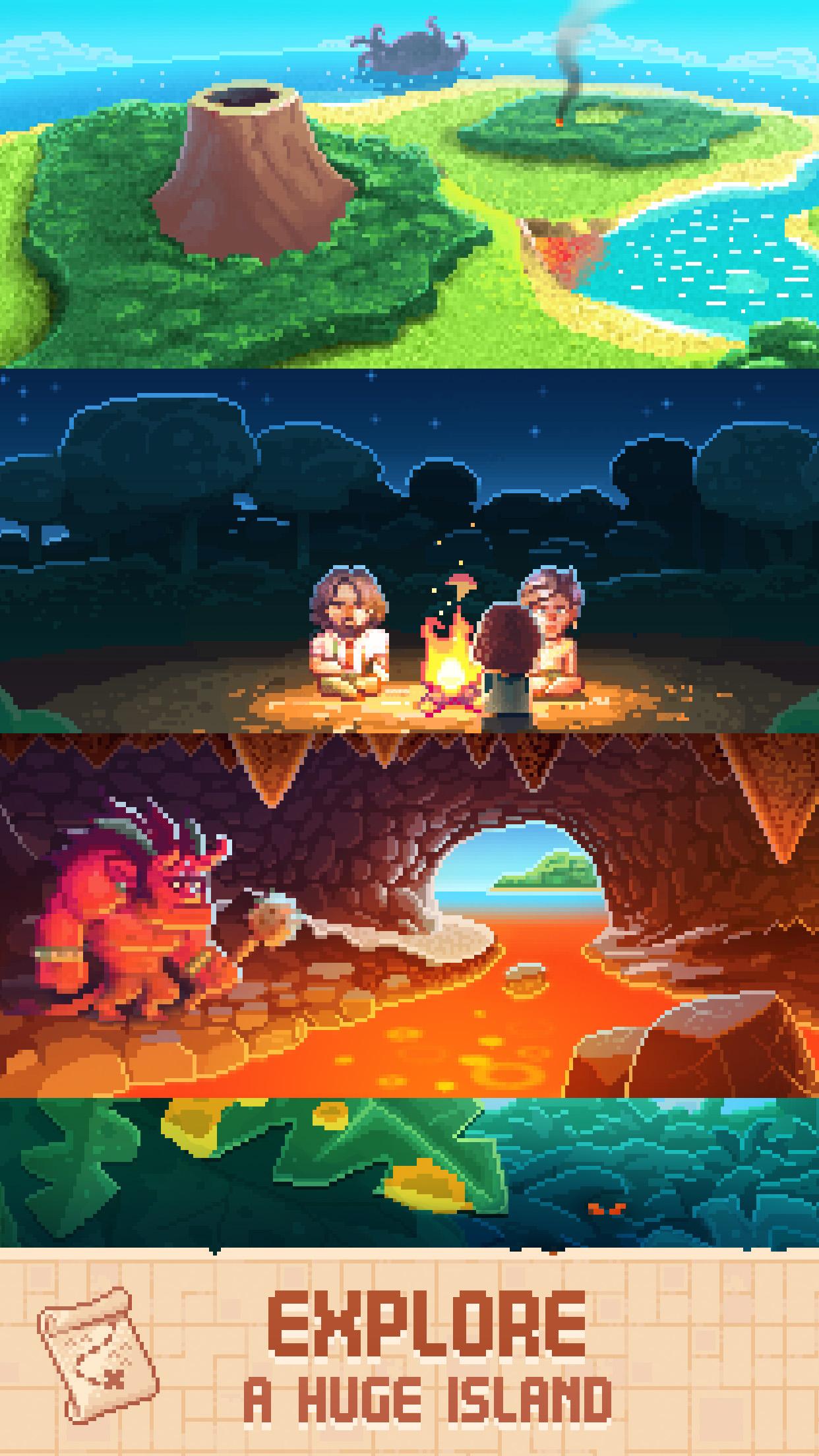 اسکرین شات 3 بازی Tinker Island - Survival Story