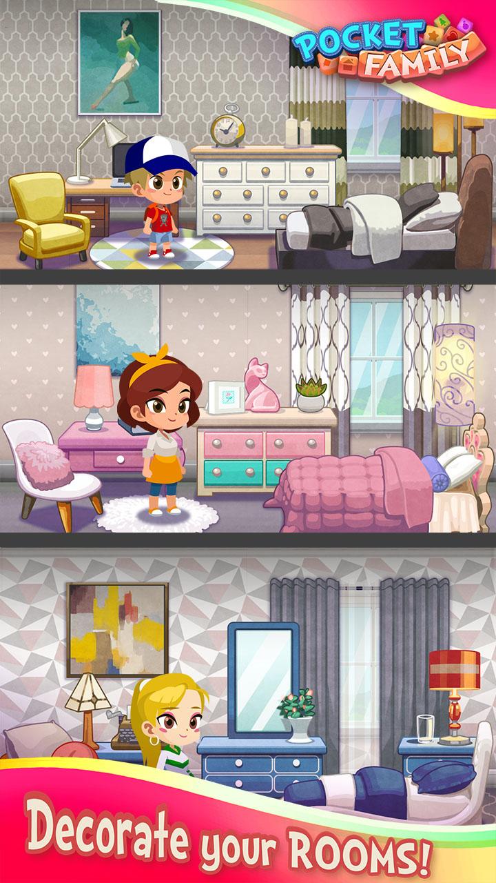 اسکرین شات 2 بازی Pocket Family Dreams: My Home