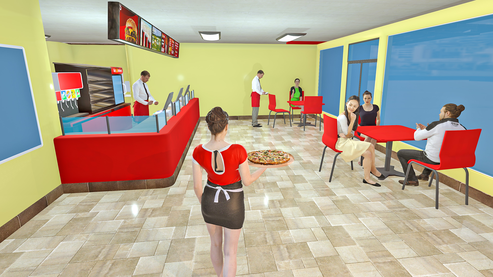 اسکرین شات 5 بازی Pizza Delivery: Girl Food Game