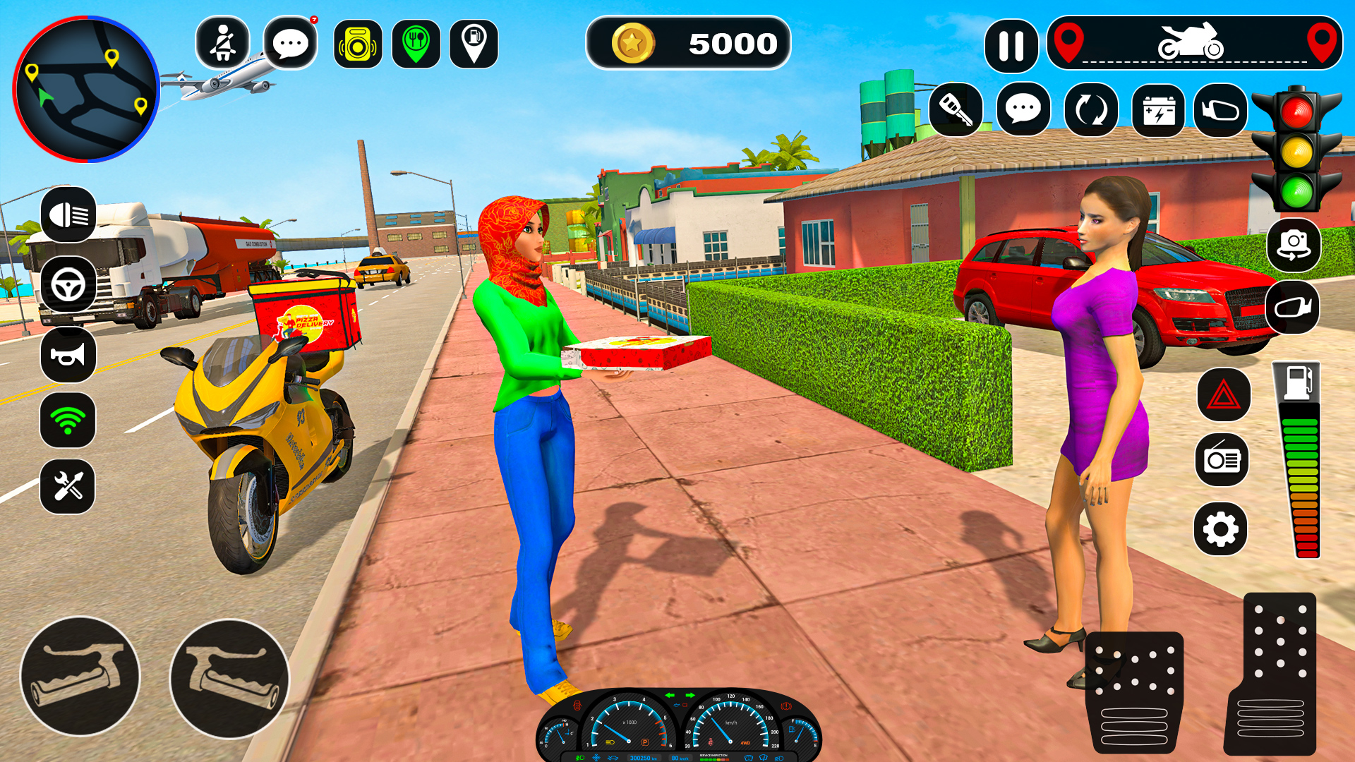 اسکرین شات 2 بازی Pizza Delivery: Girl Food Game