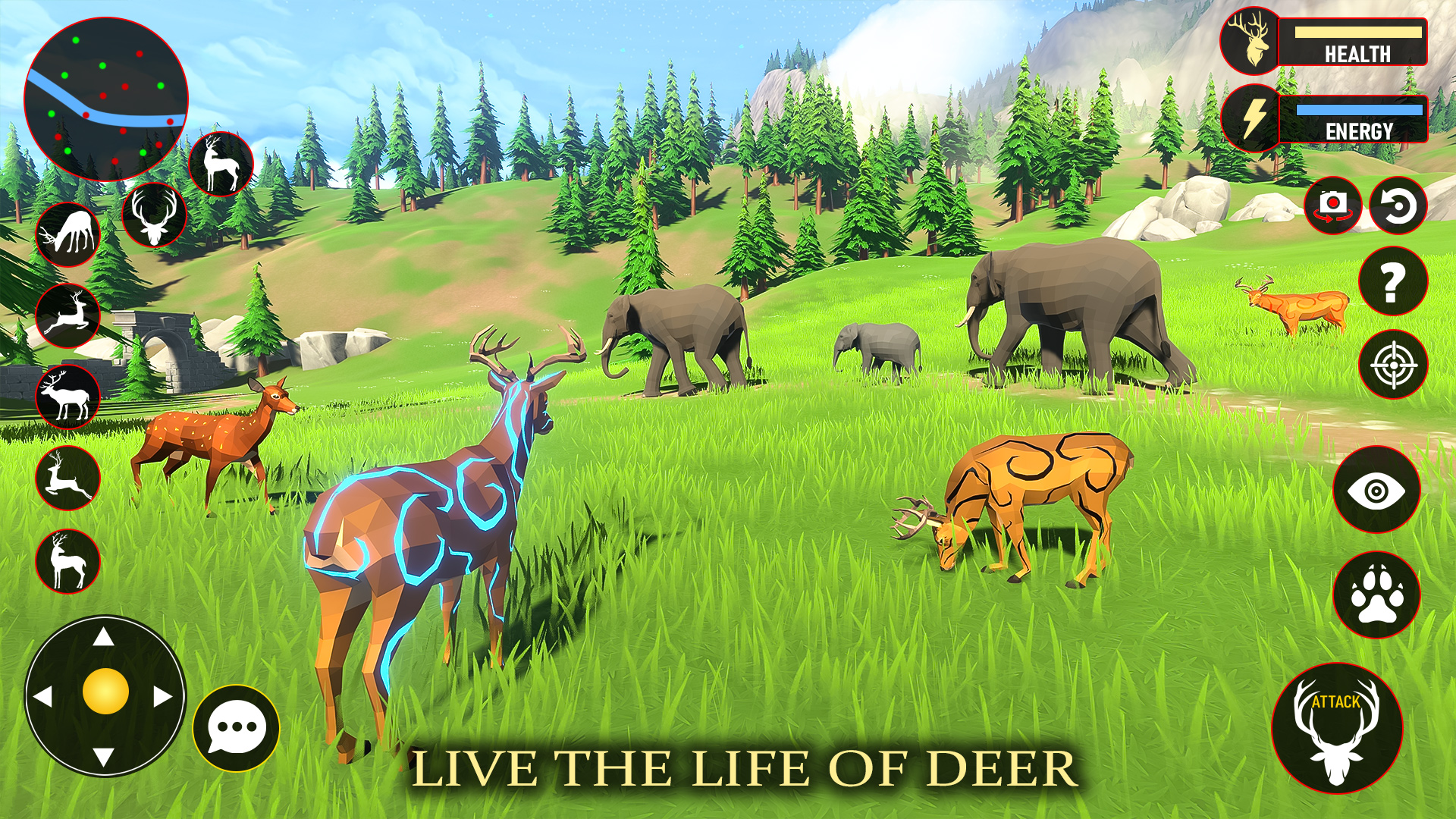 اسکرین شات 2 بازی Deer Simulator Fantasy Jungle