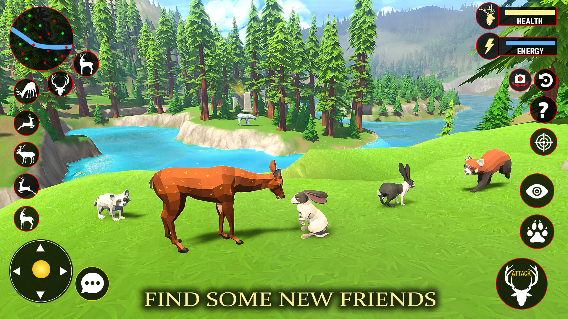 اسکرین شات 3 بازی Deer Simulator Fantasy Jungle