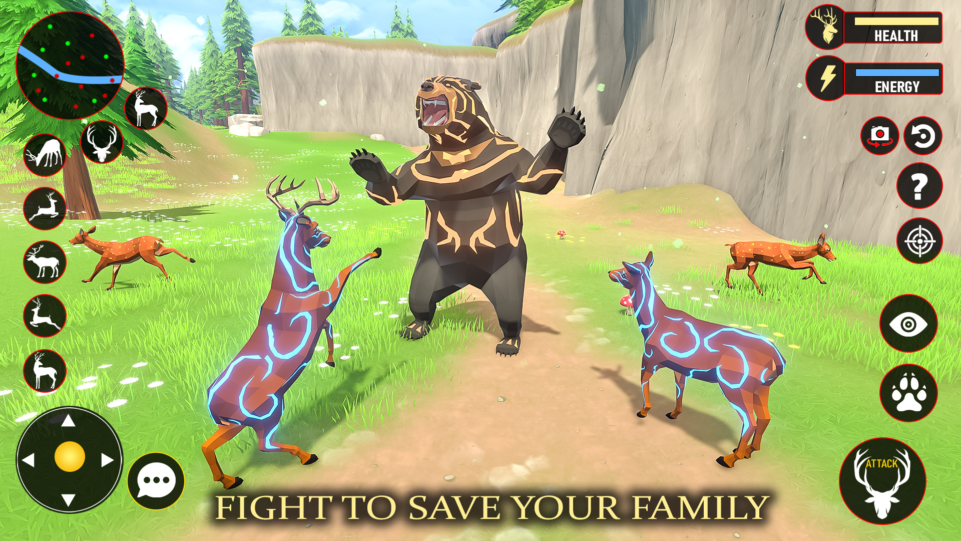 اسکرین شات 1 بازی Deer Simulator Fantasy Jungle