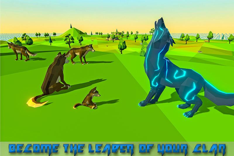 اسکرین شات 4 برنامه Wolf Simulator Fantasy Jungle