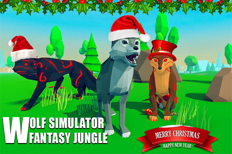 اسکرین شات 1 برنامه Wolf Simulator Fantasy Jungle
