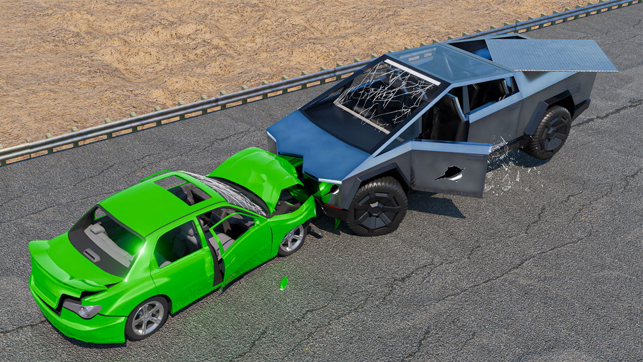 اسکرین شات 1 بازی Realistic Car Crash Simulator
