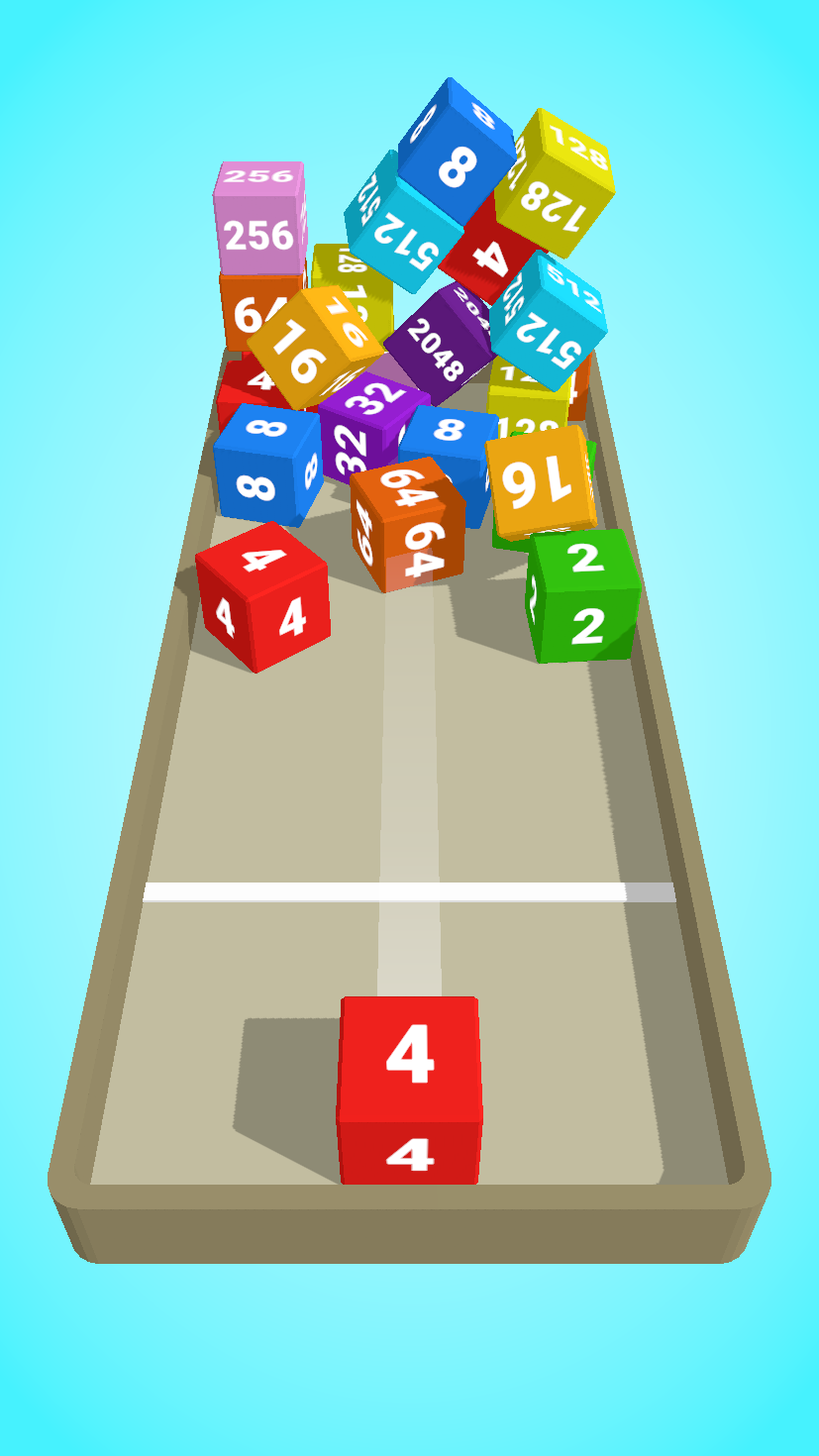 اسکرین شات 2 بازی Mega Cube: 2048 3D Merge Game