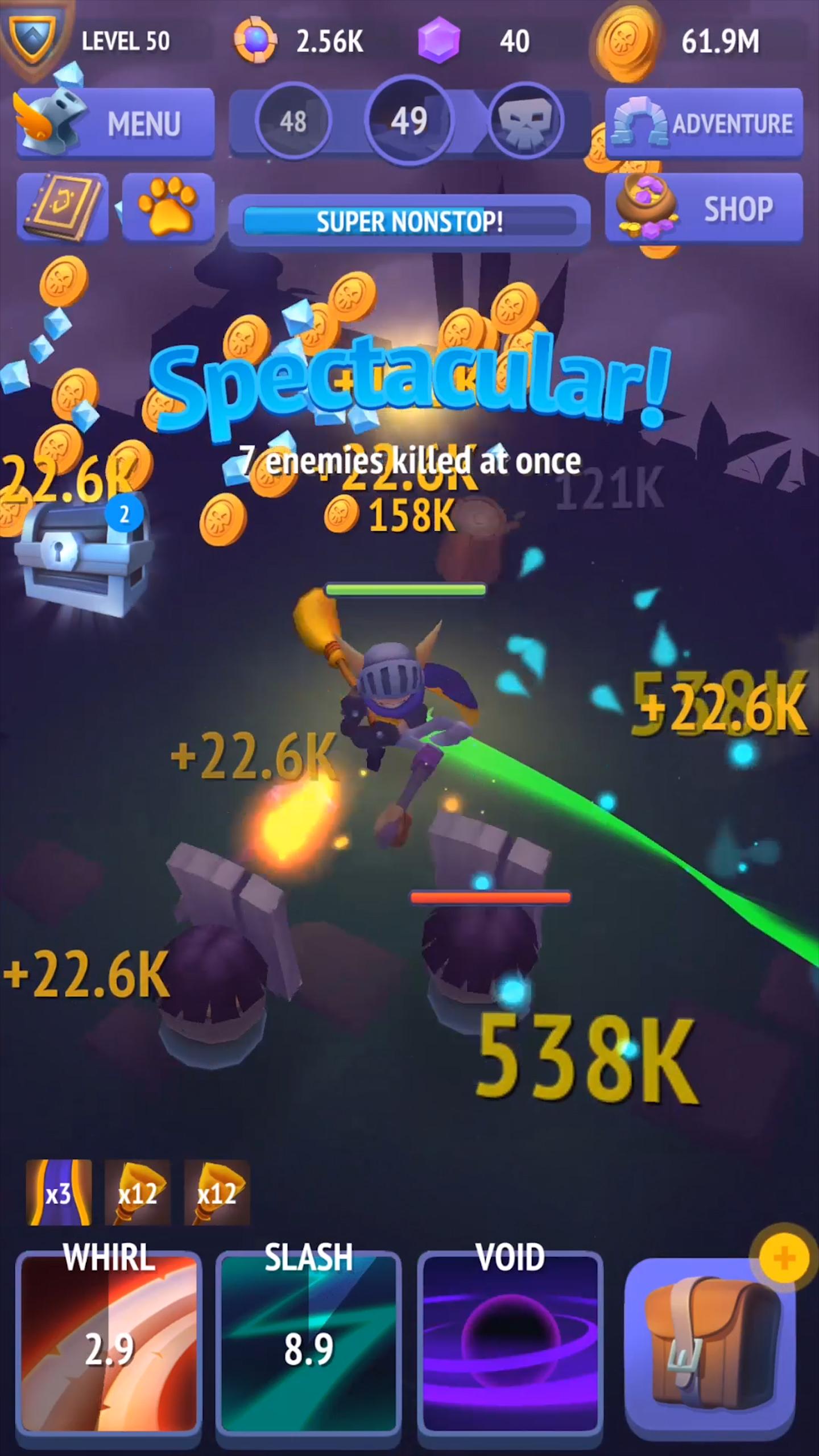 اسکرین شات 6 بازی Nonstop Knight - Offline RPG
