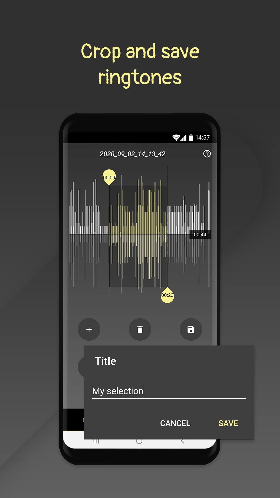 اسکرین شات 3 برنامه Call Ringtone Maker