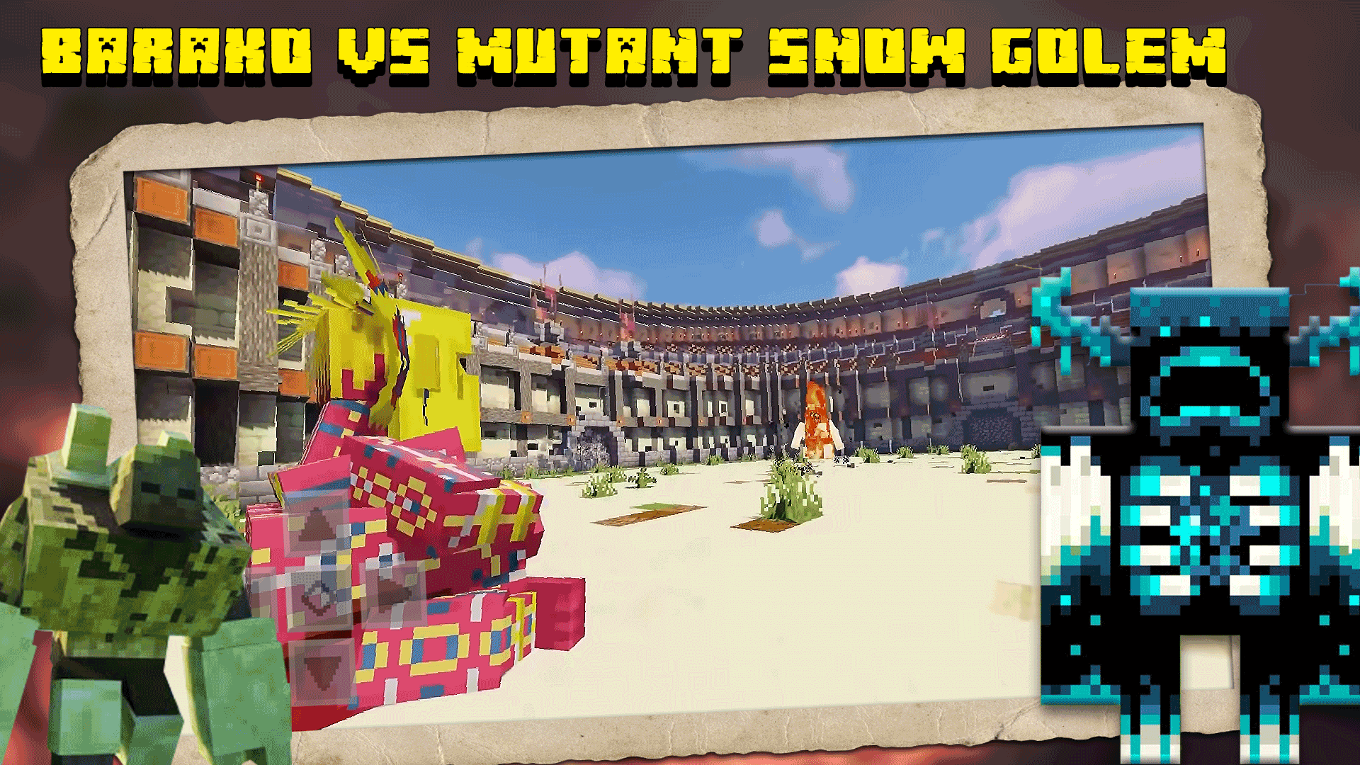 اسکرین شات 1 برنامه Mob battle mod for MCPE