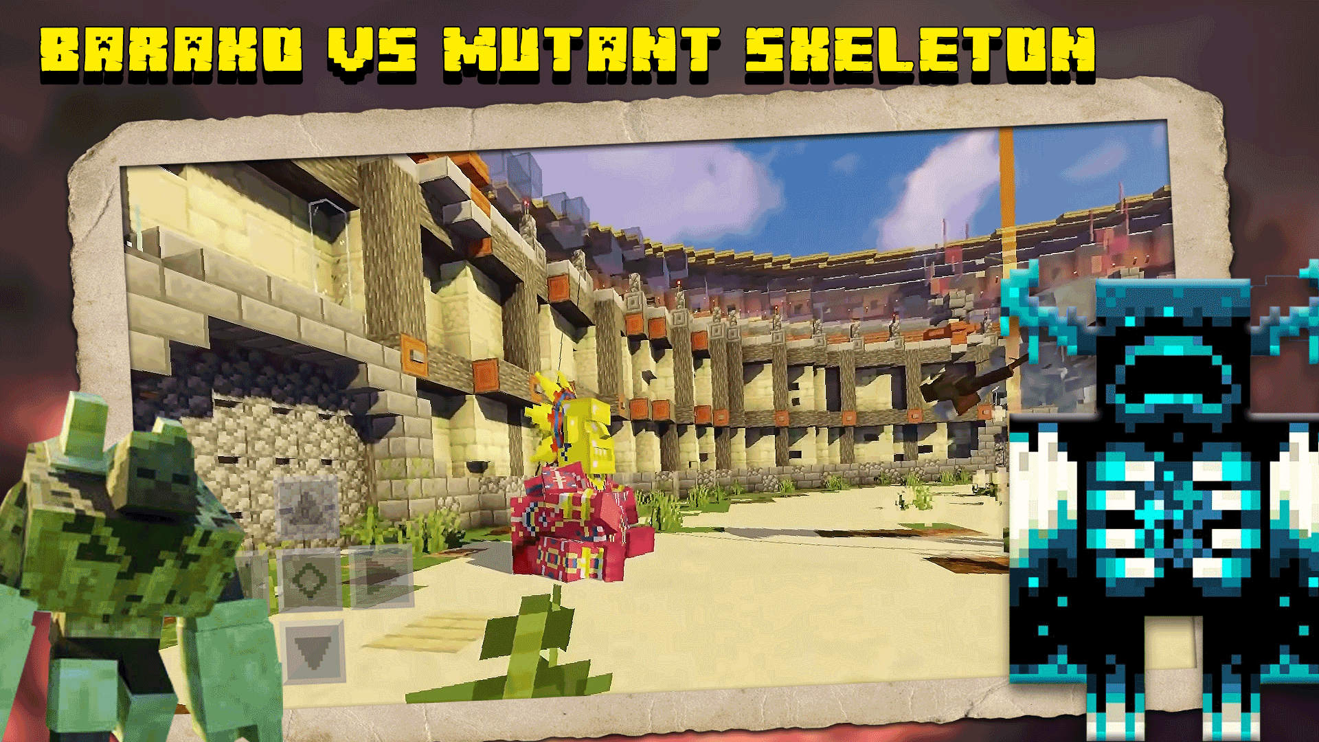 اسکرین شات 2 برنامه Mob battle mod for MCPE