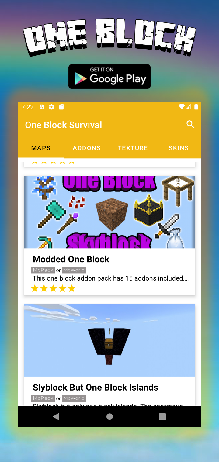 اسکرین شات 2 برنامه Map One Block Survival - block