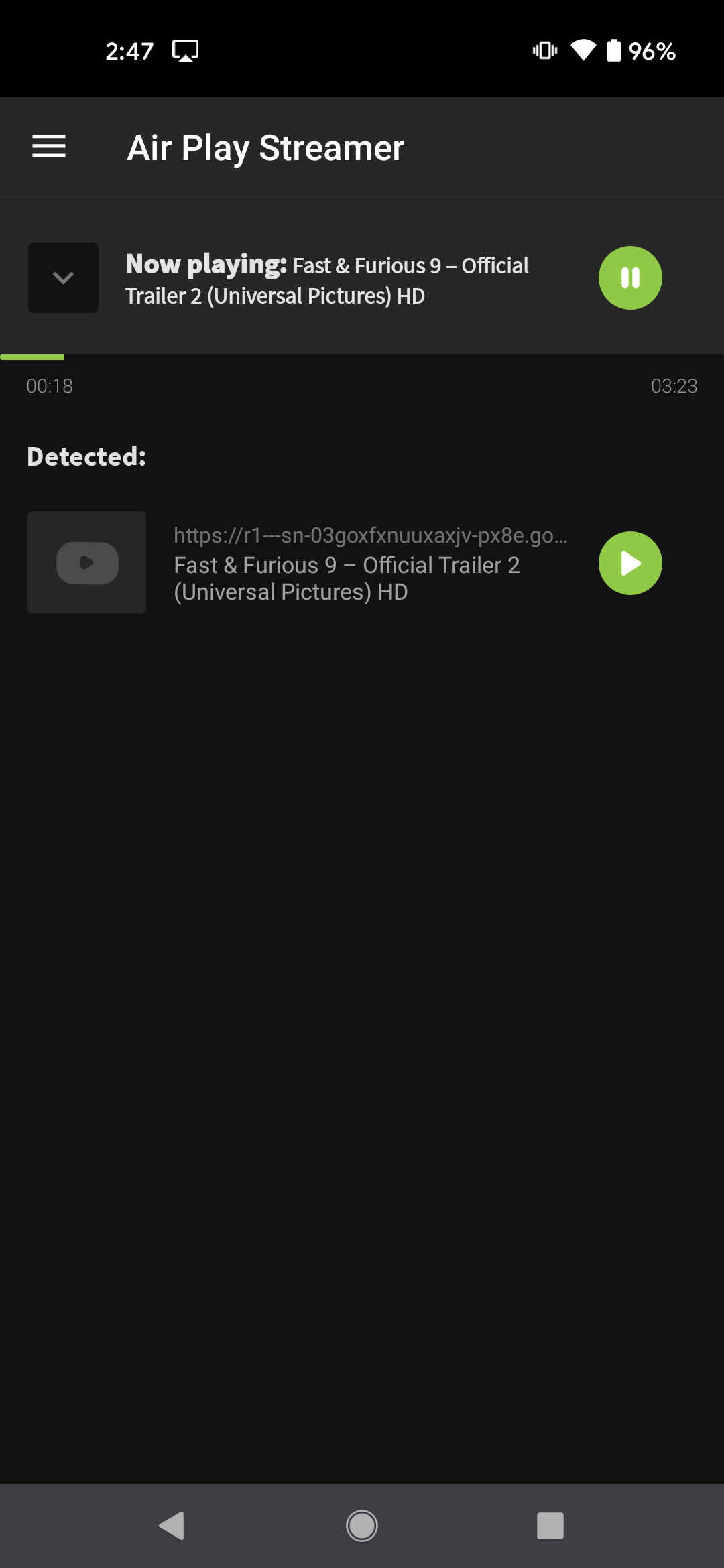 اسکرین شات 3 برنامه Streamer for Apple TV AirPlay