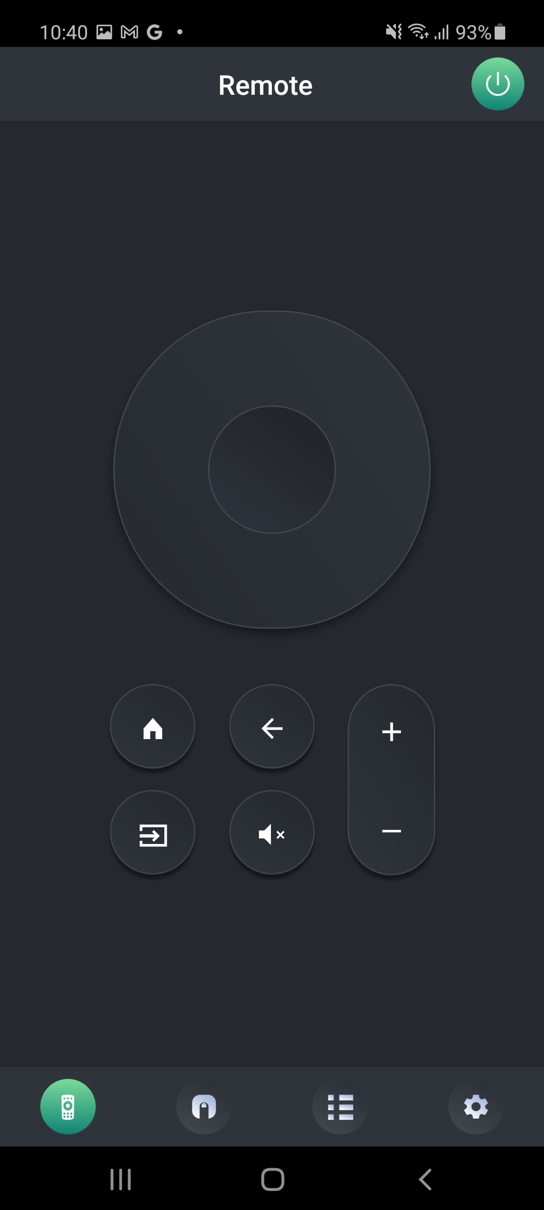 اسکرین شات 1 برنامه Remote for Chromecast TV