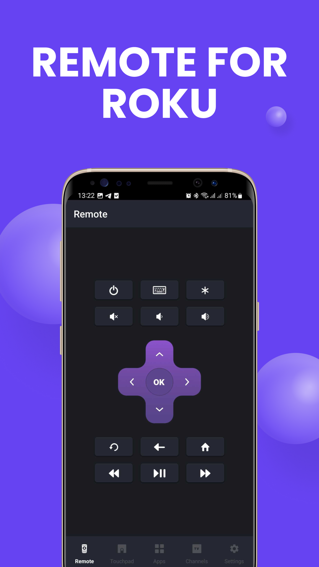 اسکرین شات 1 برنامه Rokie - Remote for Roku Player
