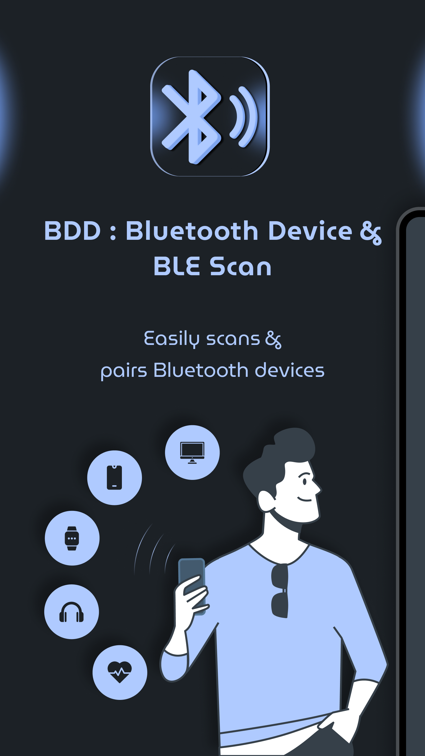 اسکرین شات 1 برنامه Bluetooth Device & BLE Scan