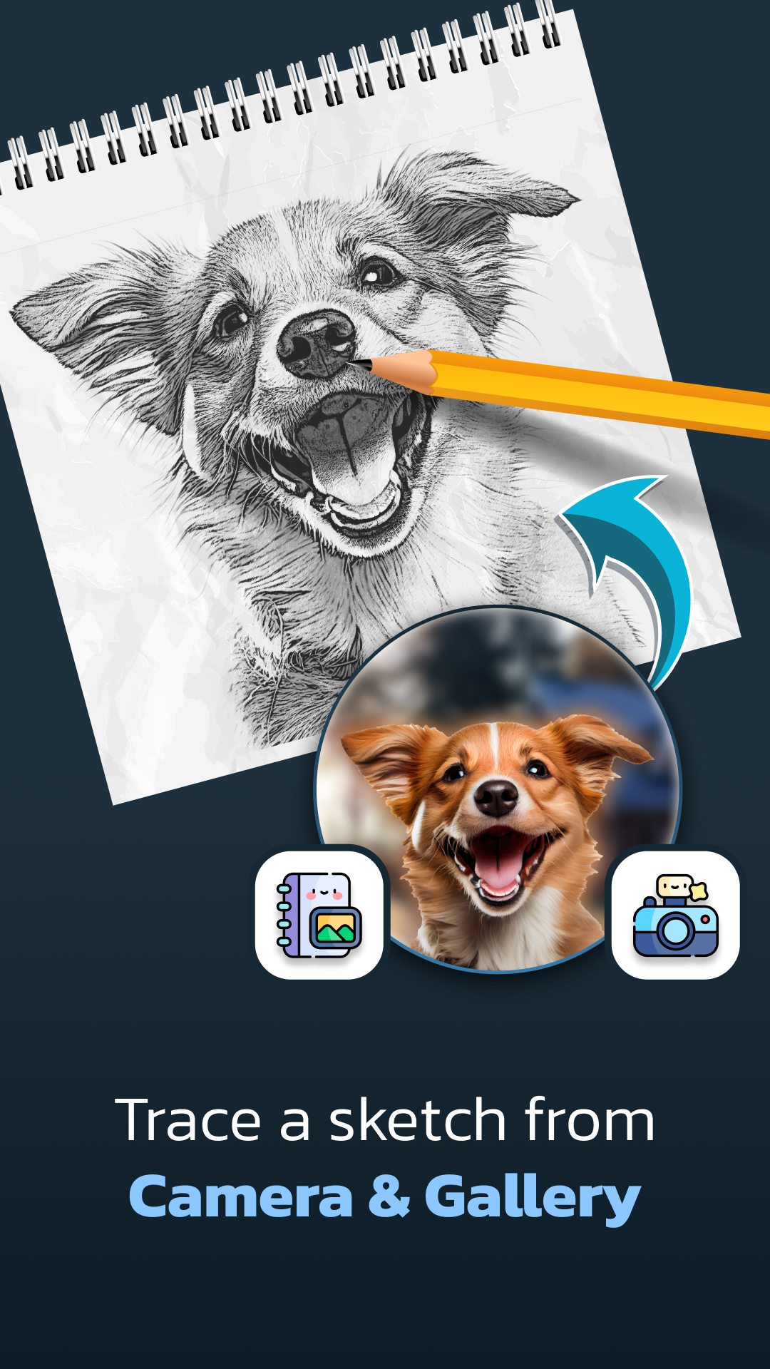 اسکرین شات 3 برنامه Draw Easy: Trace to Sketch