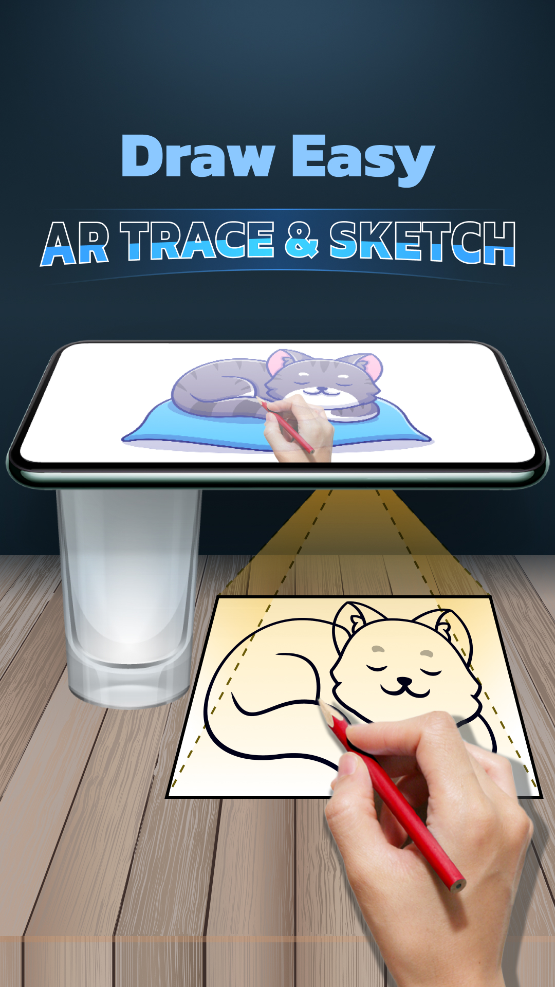 اسکرین شات 1 برنامه Draw Easy: AR Trace & Sketch