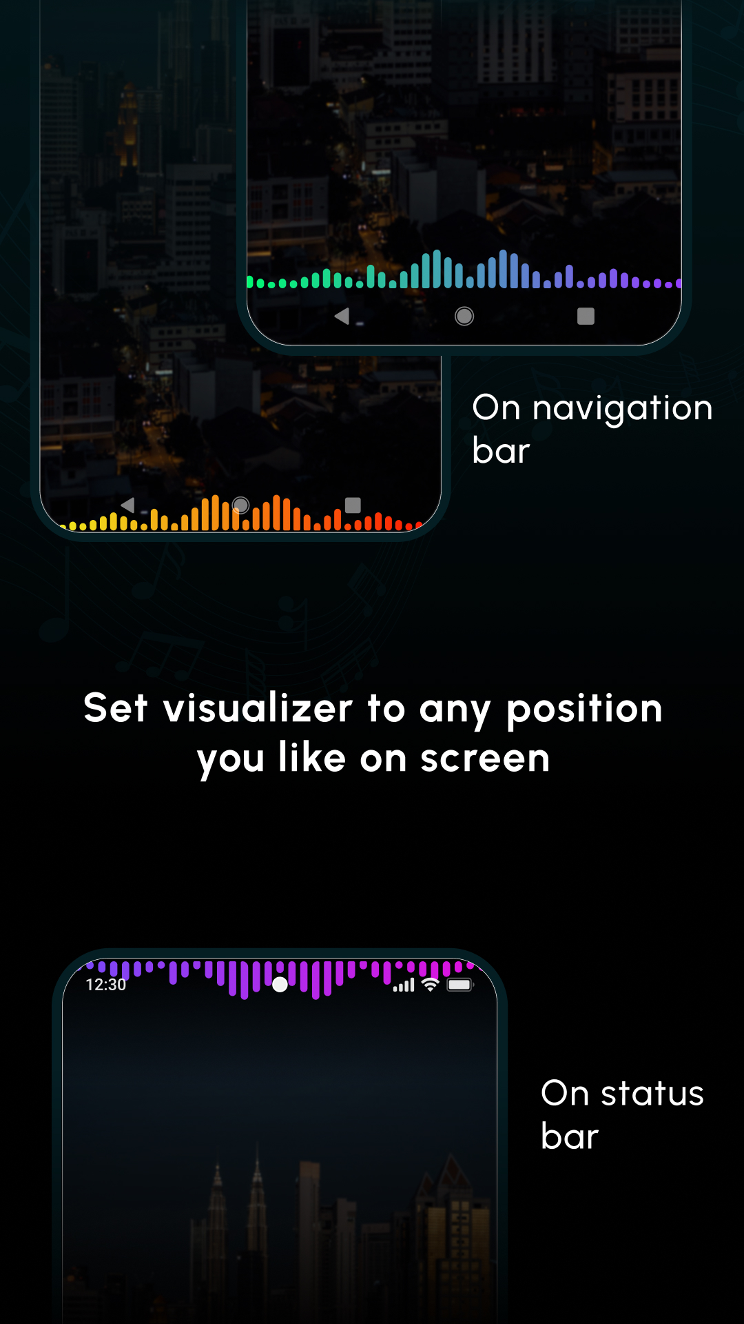 اسکرین شات 2 برنامه Floating Music Visualizer