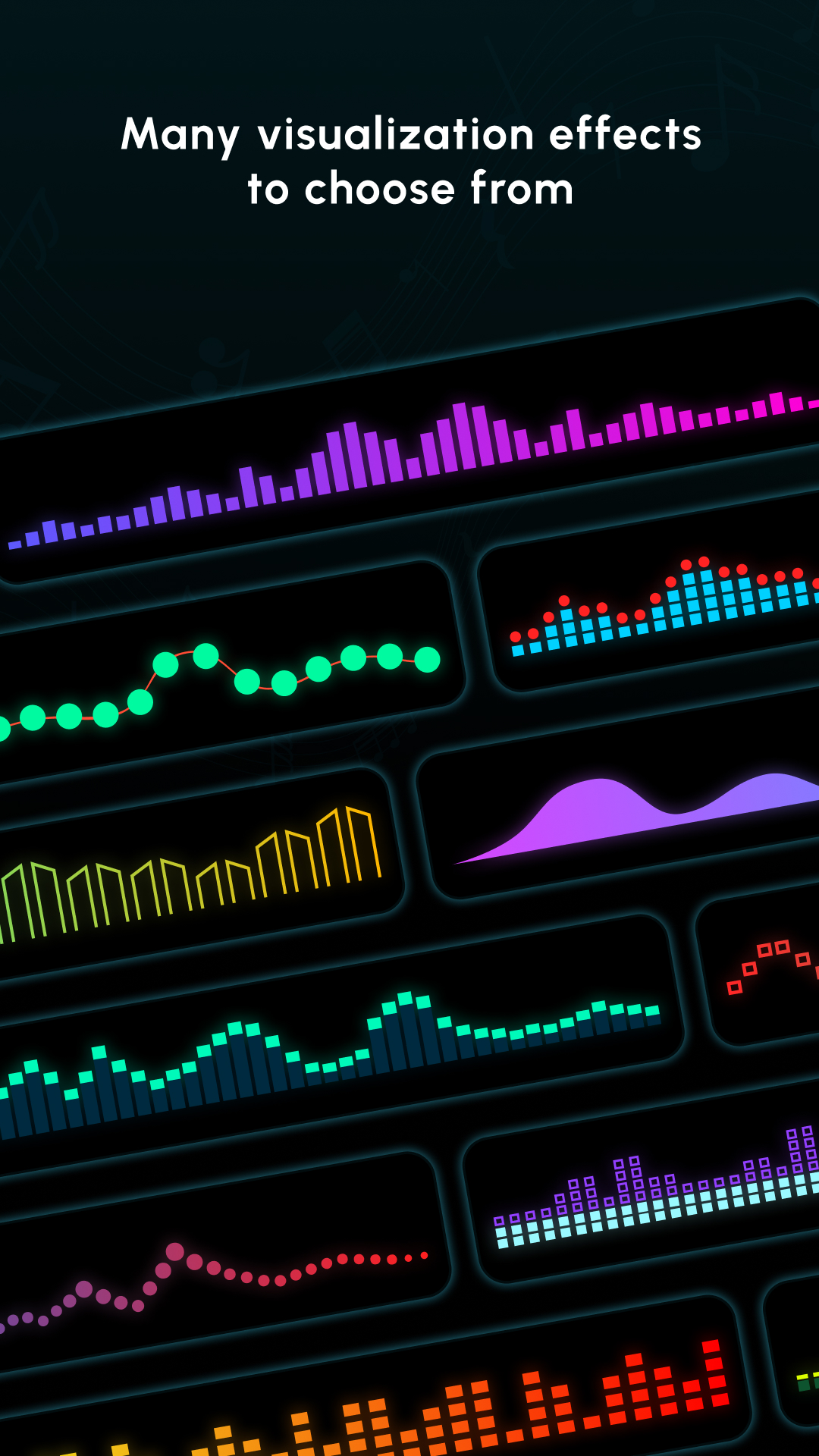 اسکرین شات 3 برنامه Floating Music Visualizer
