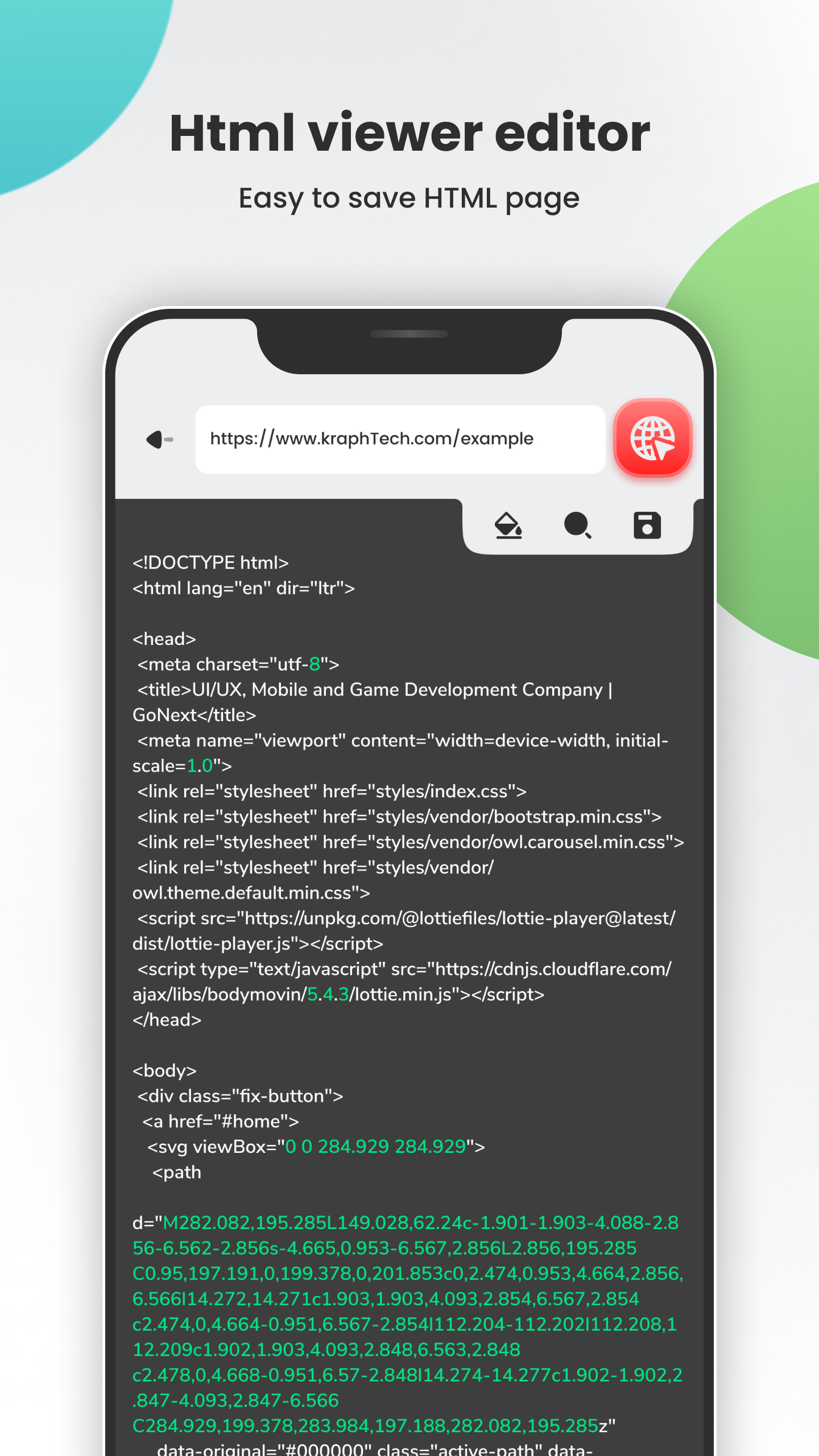 اسکرین شات 2 برنامه HTML / MHTML Viewer