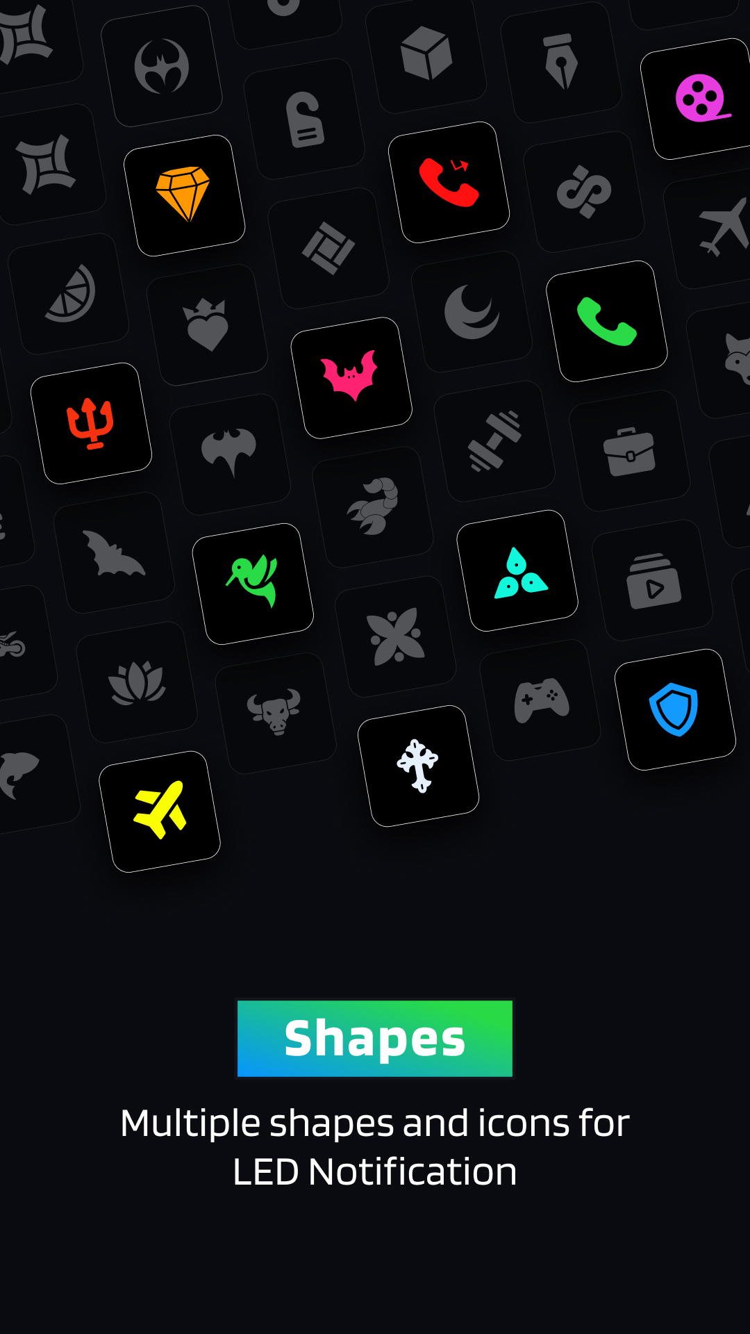 اسکرین شات 4 برنامه App Notification Edge Lighting