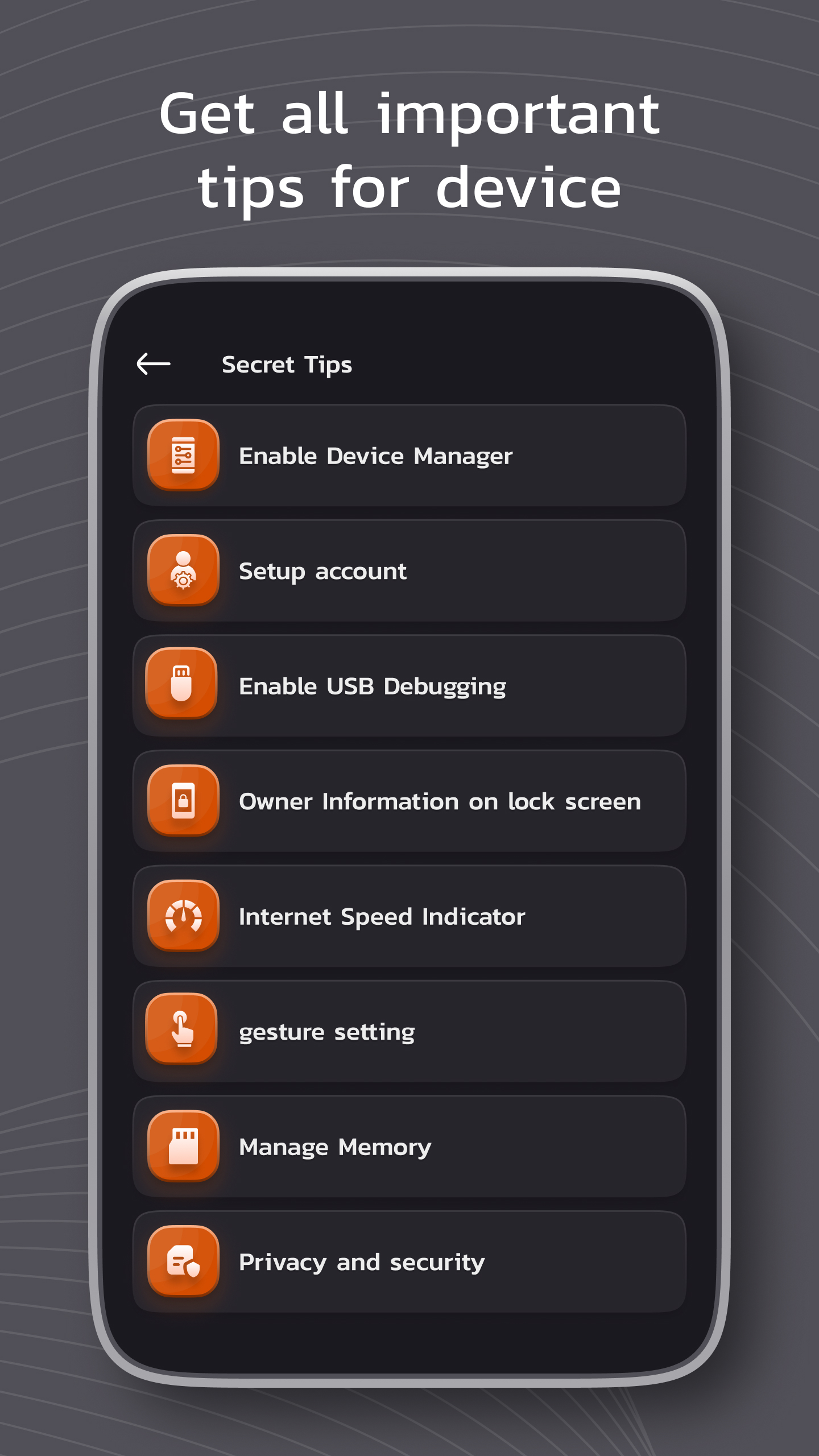 اسکرین شات 4 برنامه Mobile Secret : Tricks & Info