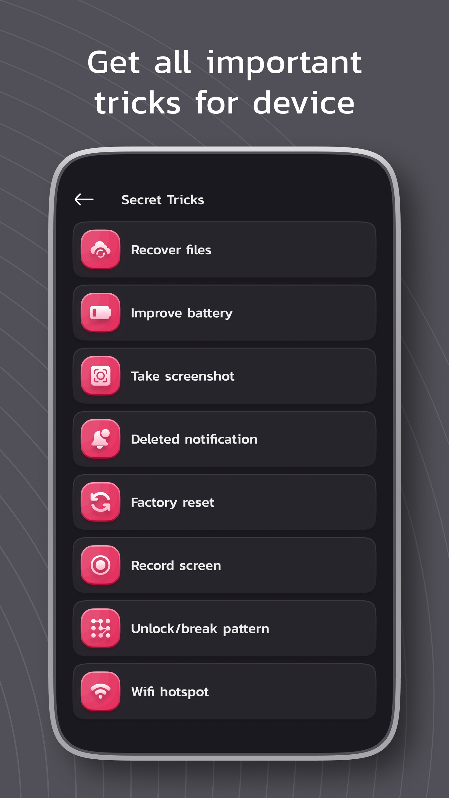 اسکرین شات 5 برنامه Mobile Secret : Tricks & Info