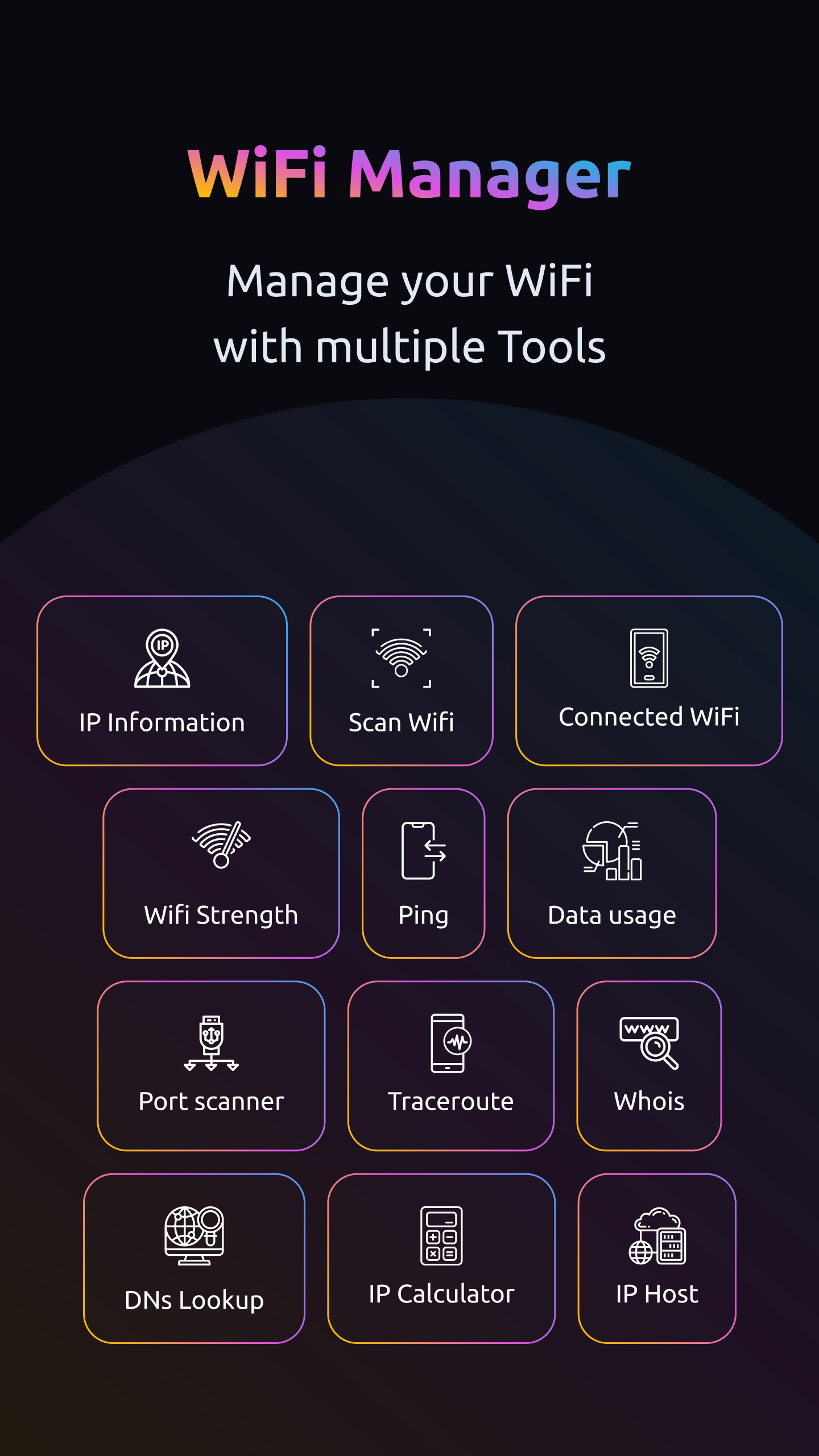 اسکرین شات 1 برنامه WiFi Manager & Data Monitor