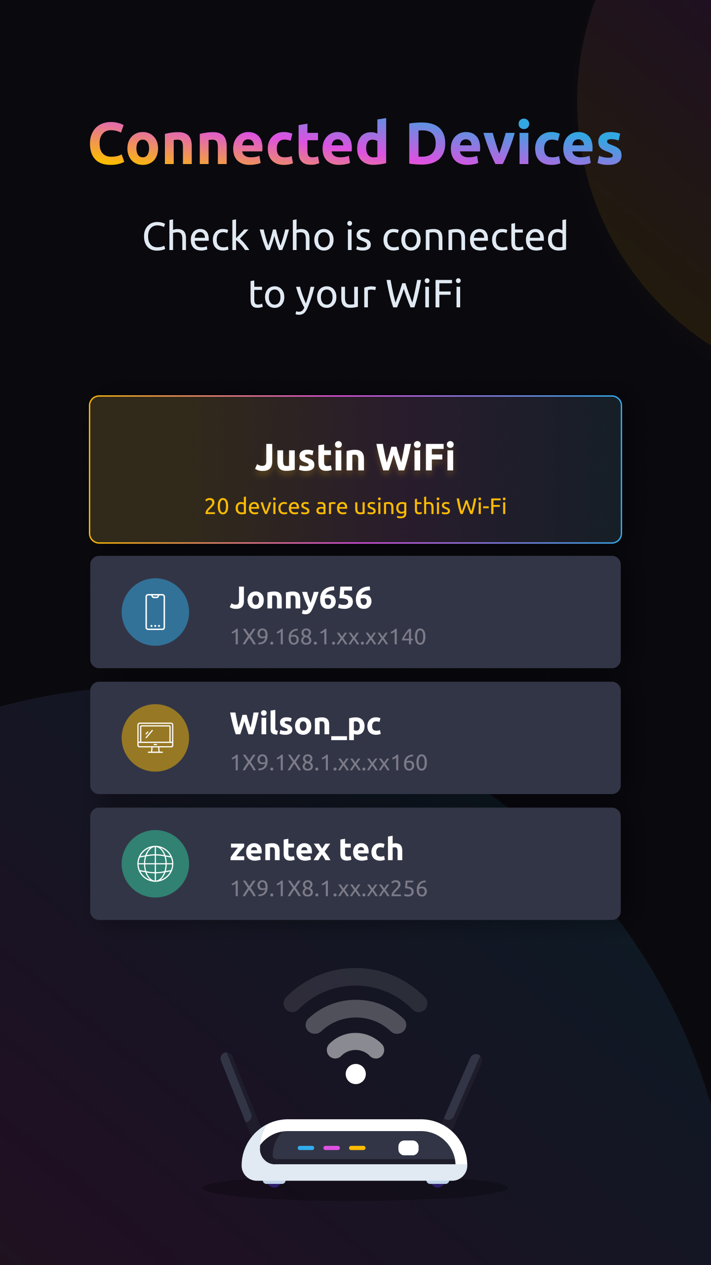 اسکرین شات 3 برنامه WiFi Manager & Data Monitor