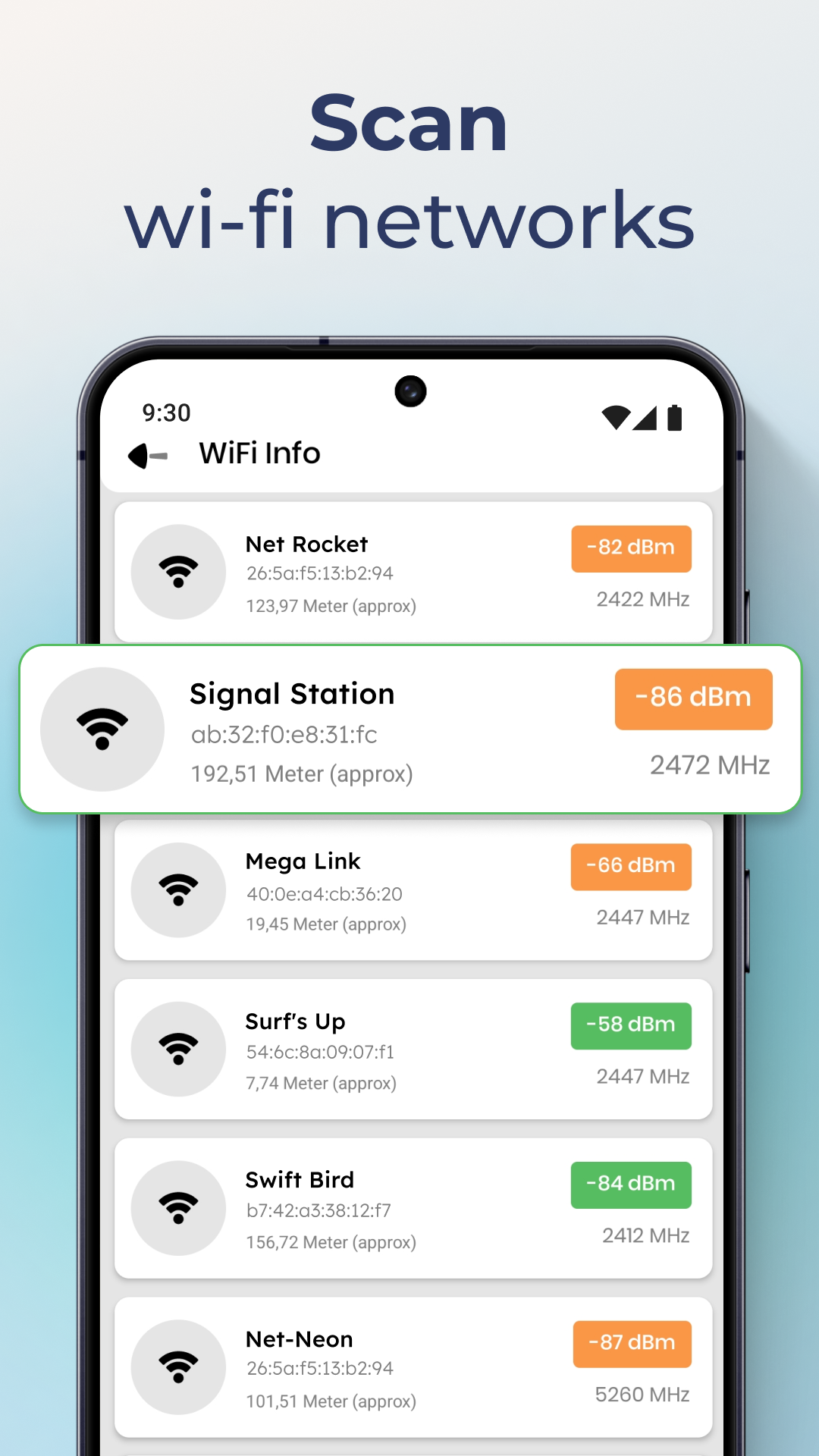 اسکرین شات 3 برنامه Network Wi-Fi Info & SIM Tools